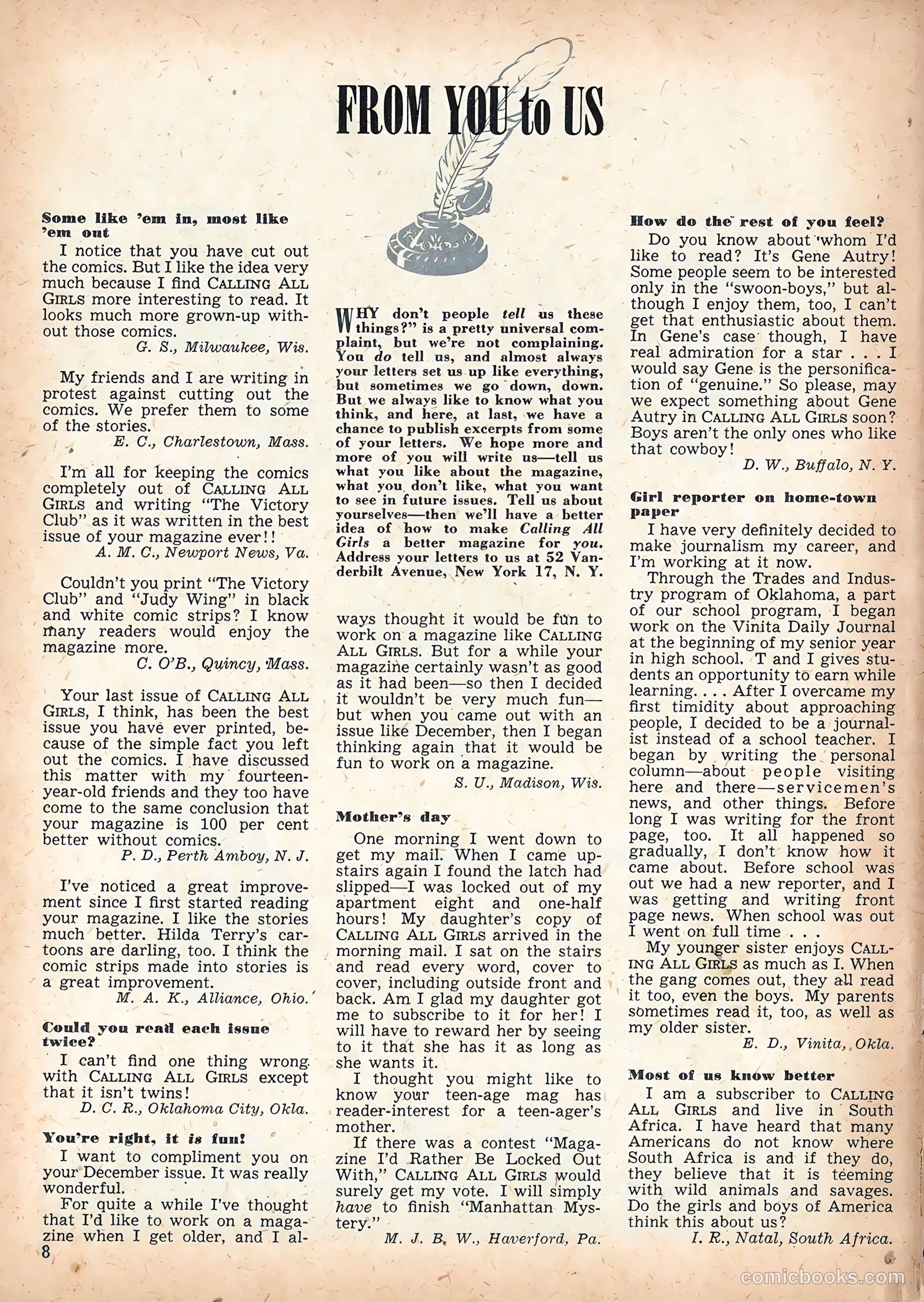 Calling All Girls #47 (1959) — page 8 of 94