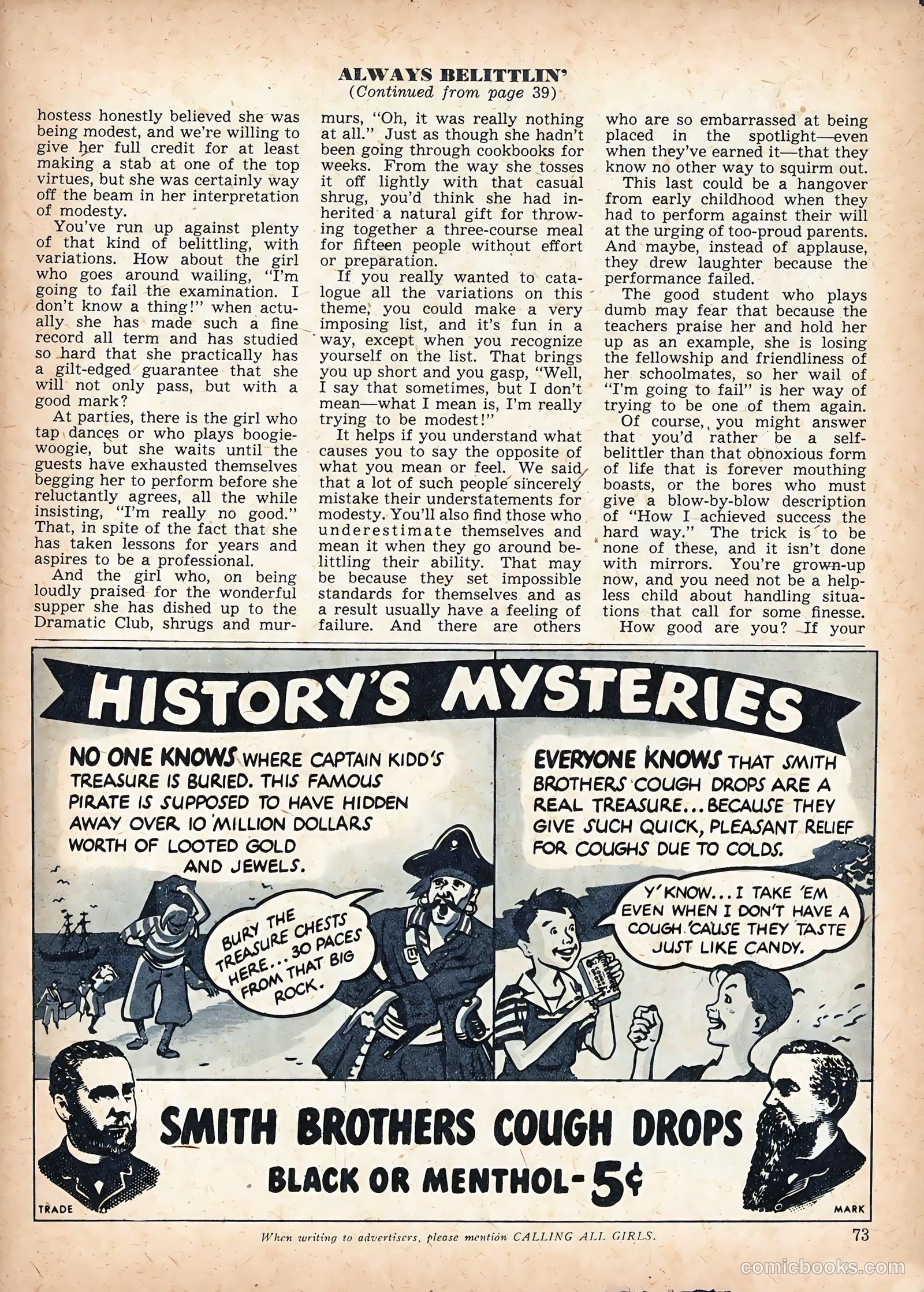 Calling All Girls #47 (1959) — page 83 of 94