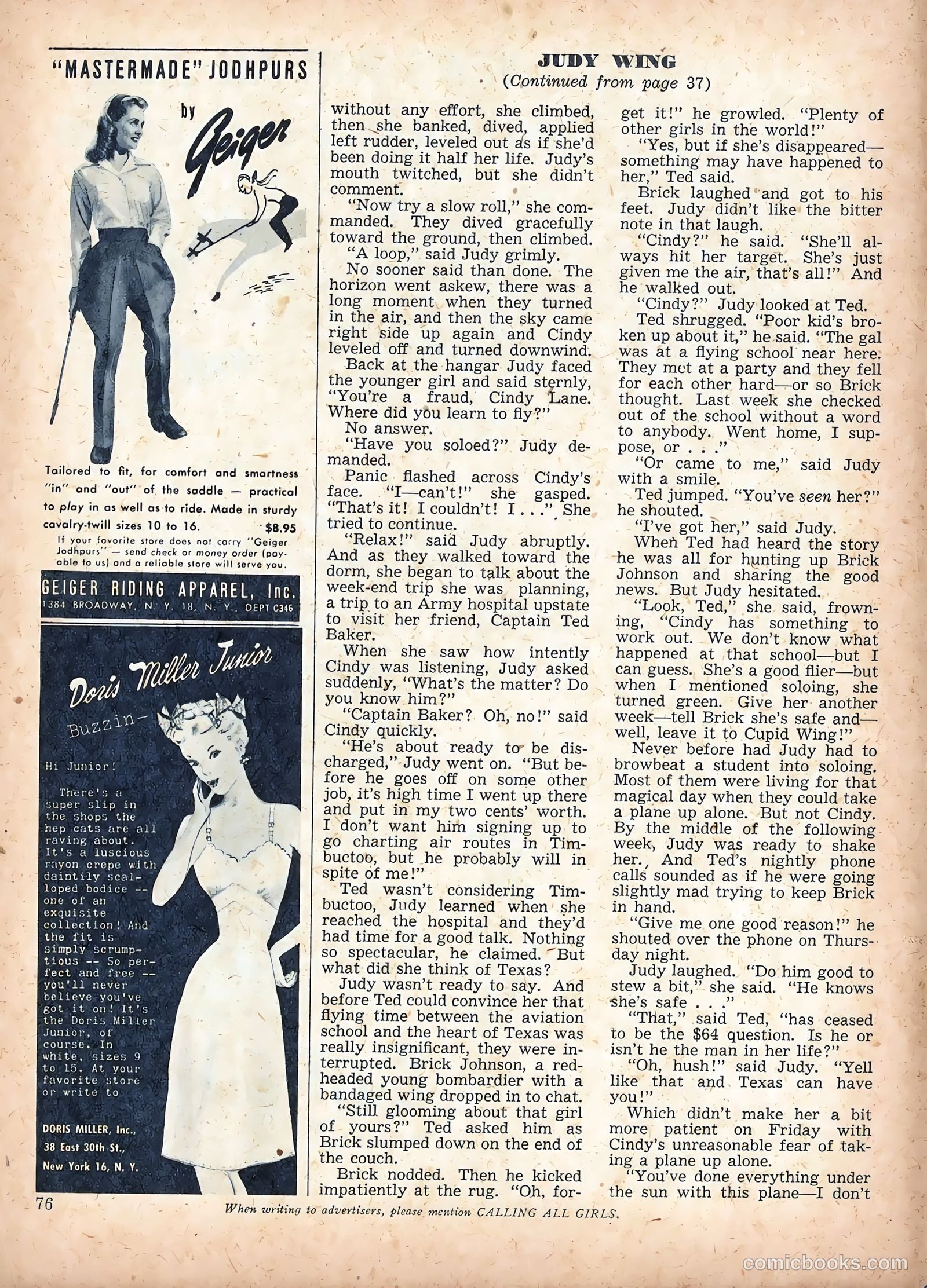 Calling All Girls #47 (1959) — page 86 of 94