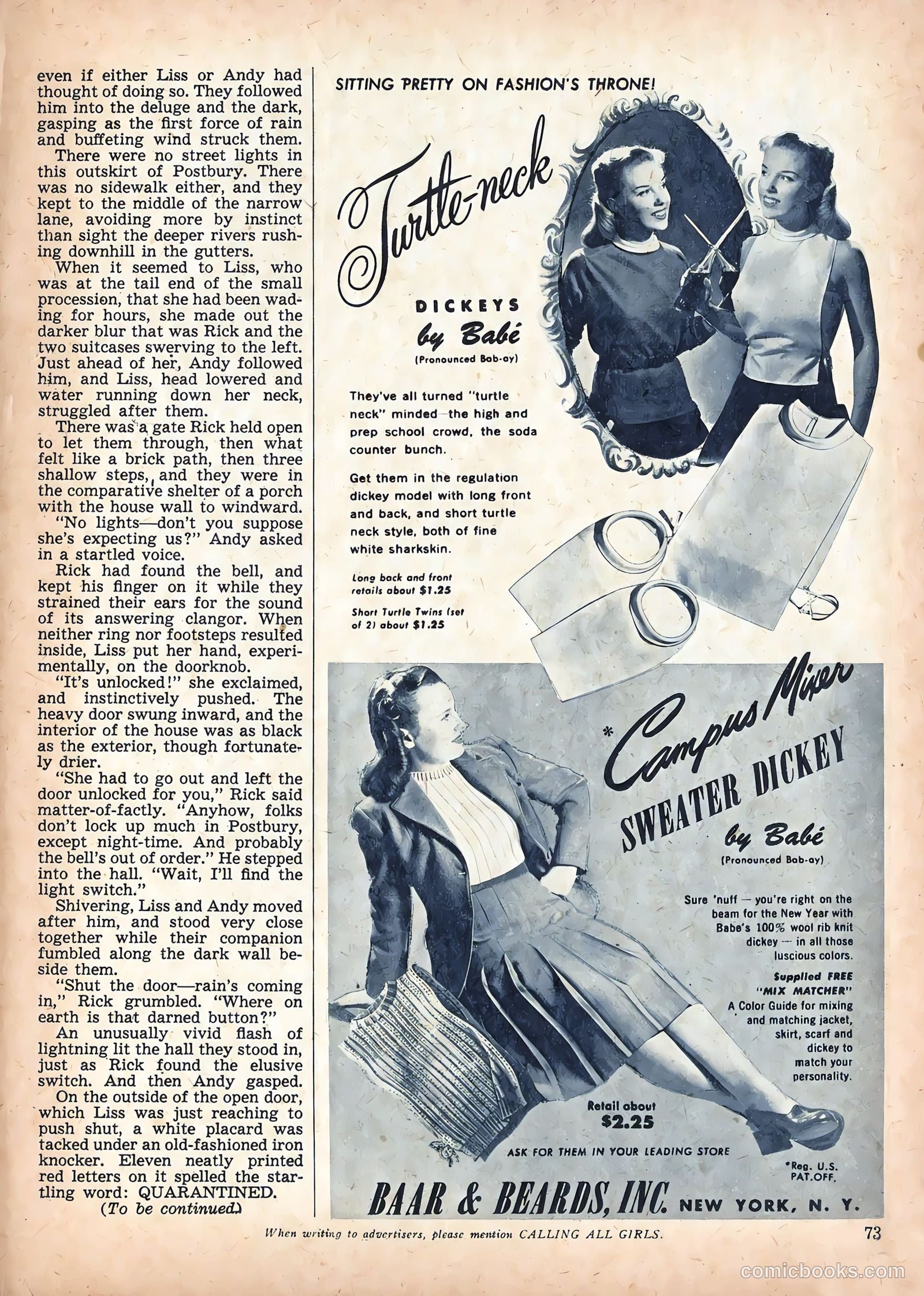Calling All Girls #48 (1959) — page 77 of 88