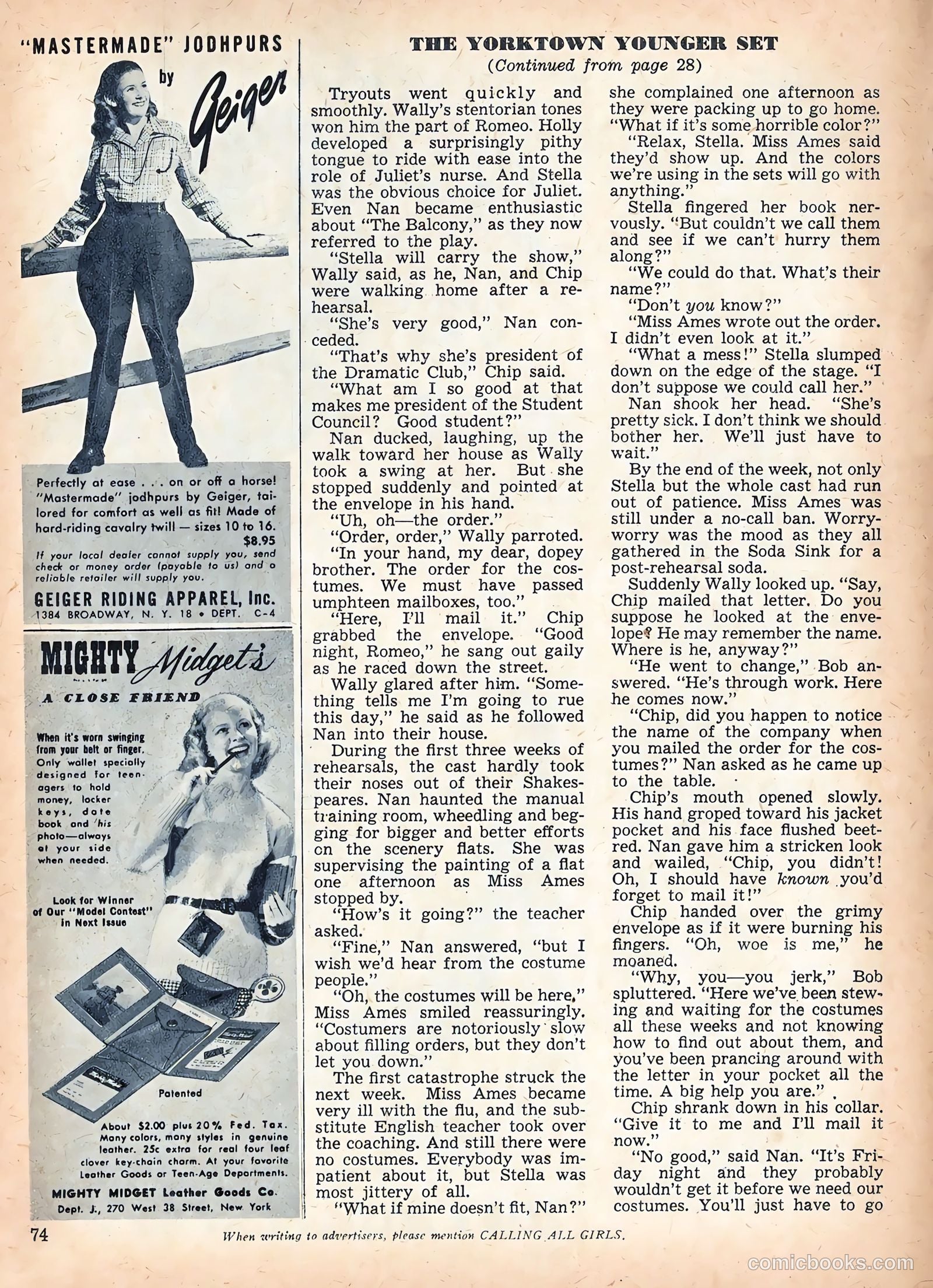 Calling All Girls #48 (1959) — page 78 of 88