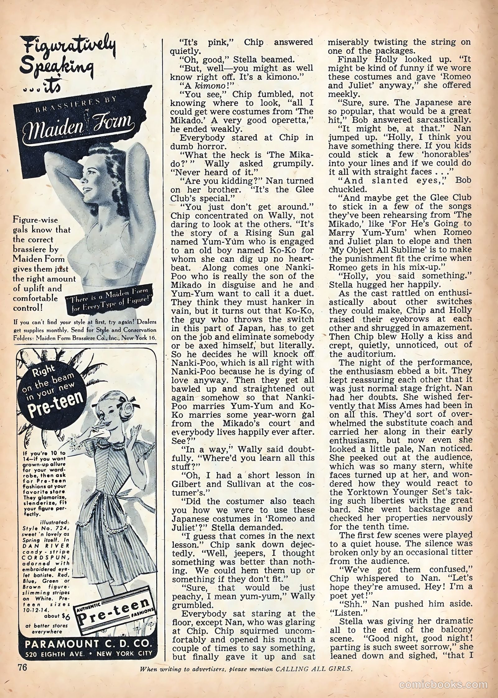 Calling All Girls #48 (1959) — page 80 of 88