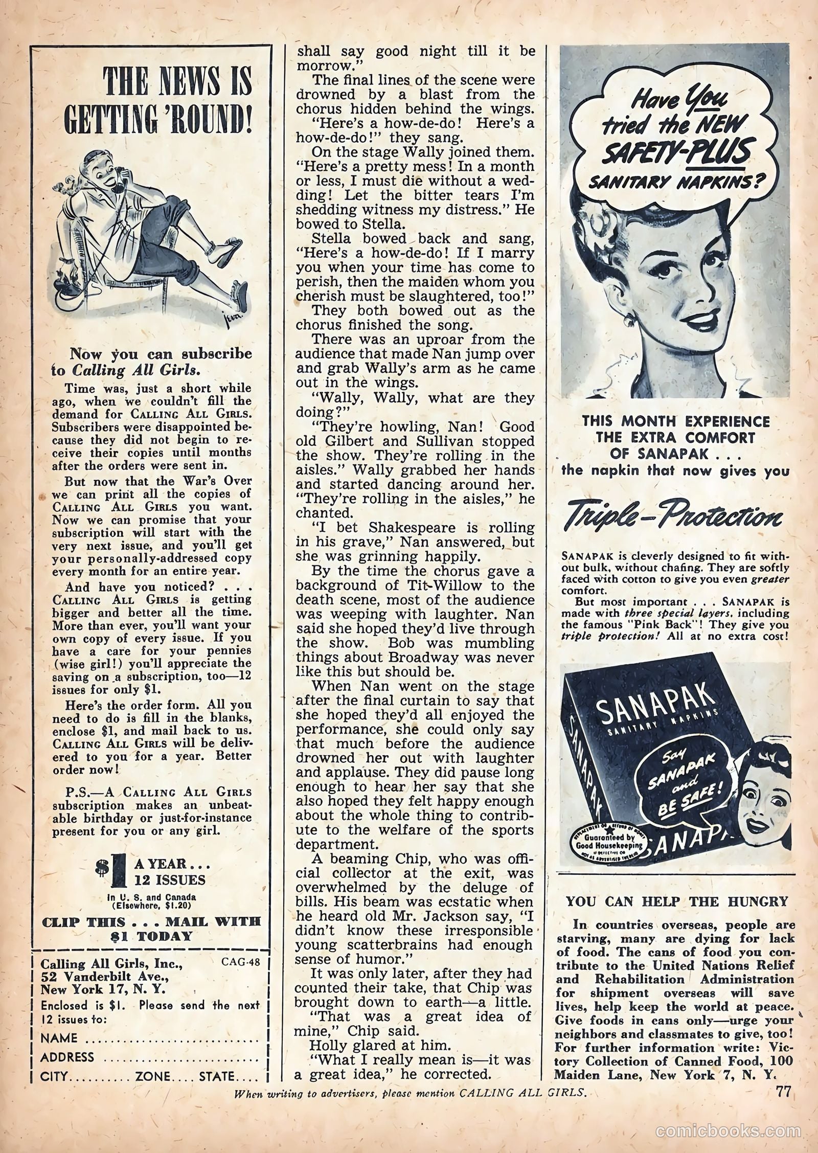 Calling All Girls #48 (1959) — page 81 of 88