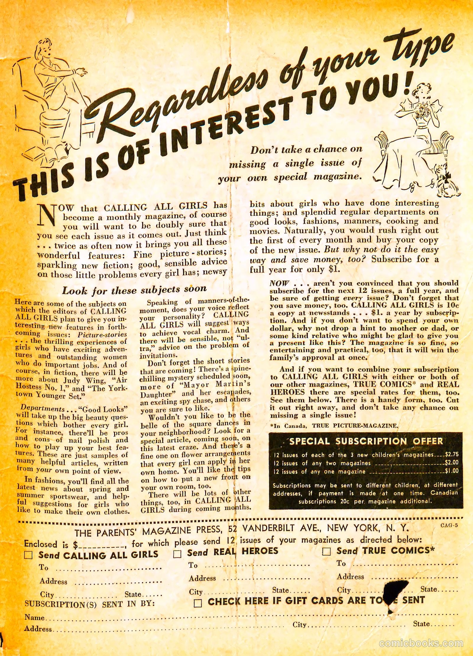 Calling All Girls #5 (1942) — page 67 of 68