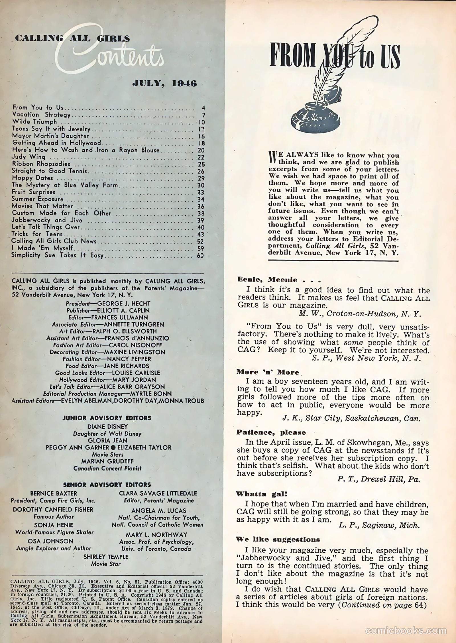 Calling All Girls #51 (1959) — page 4 of 65