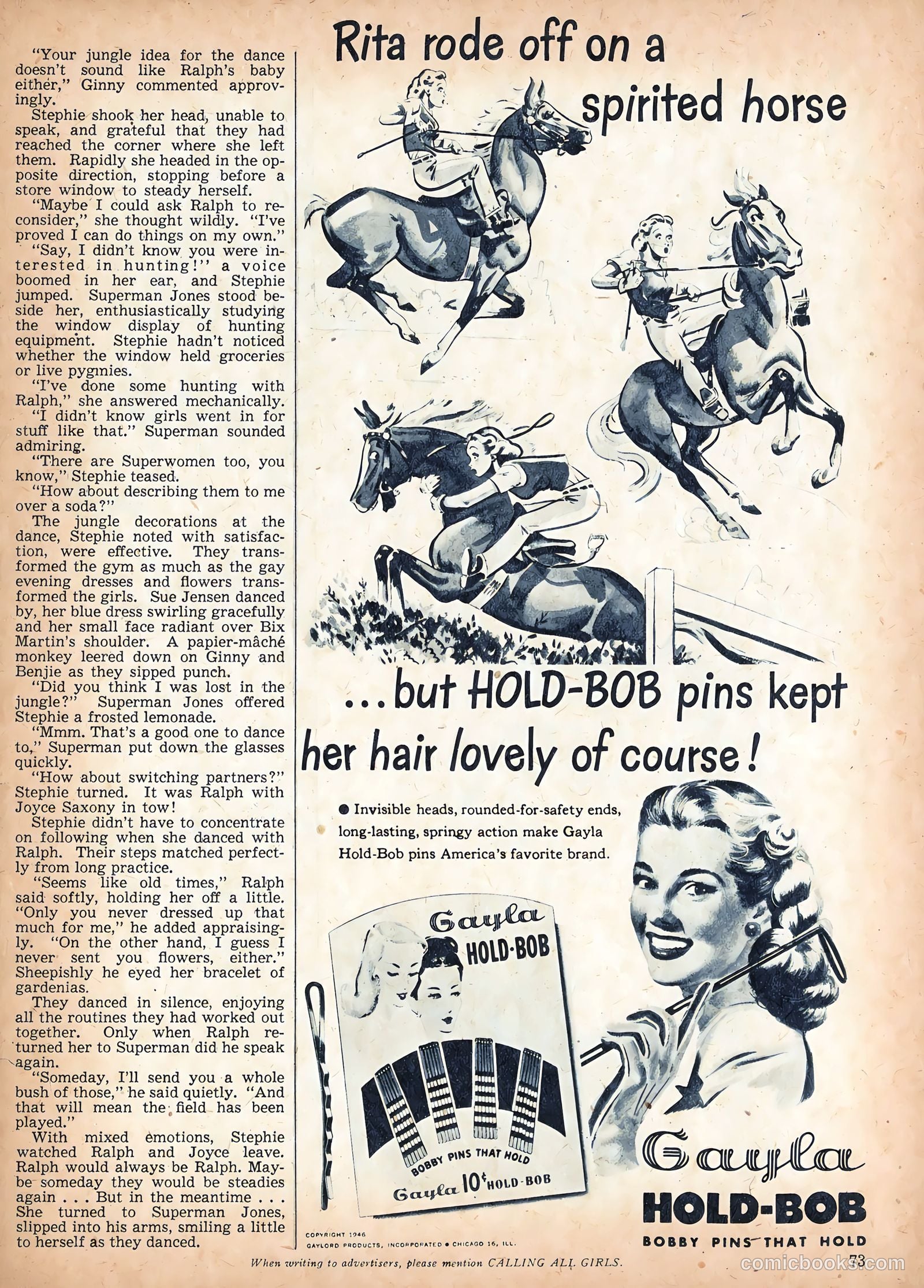 Calling All Girls #54 (1959) — page 74 of 85