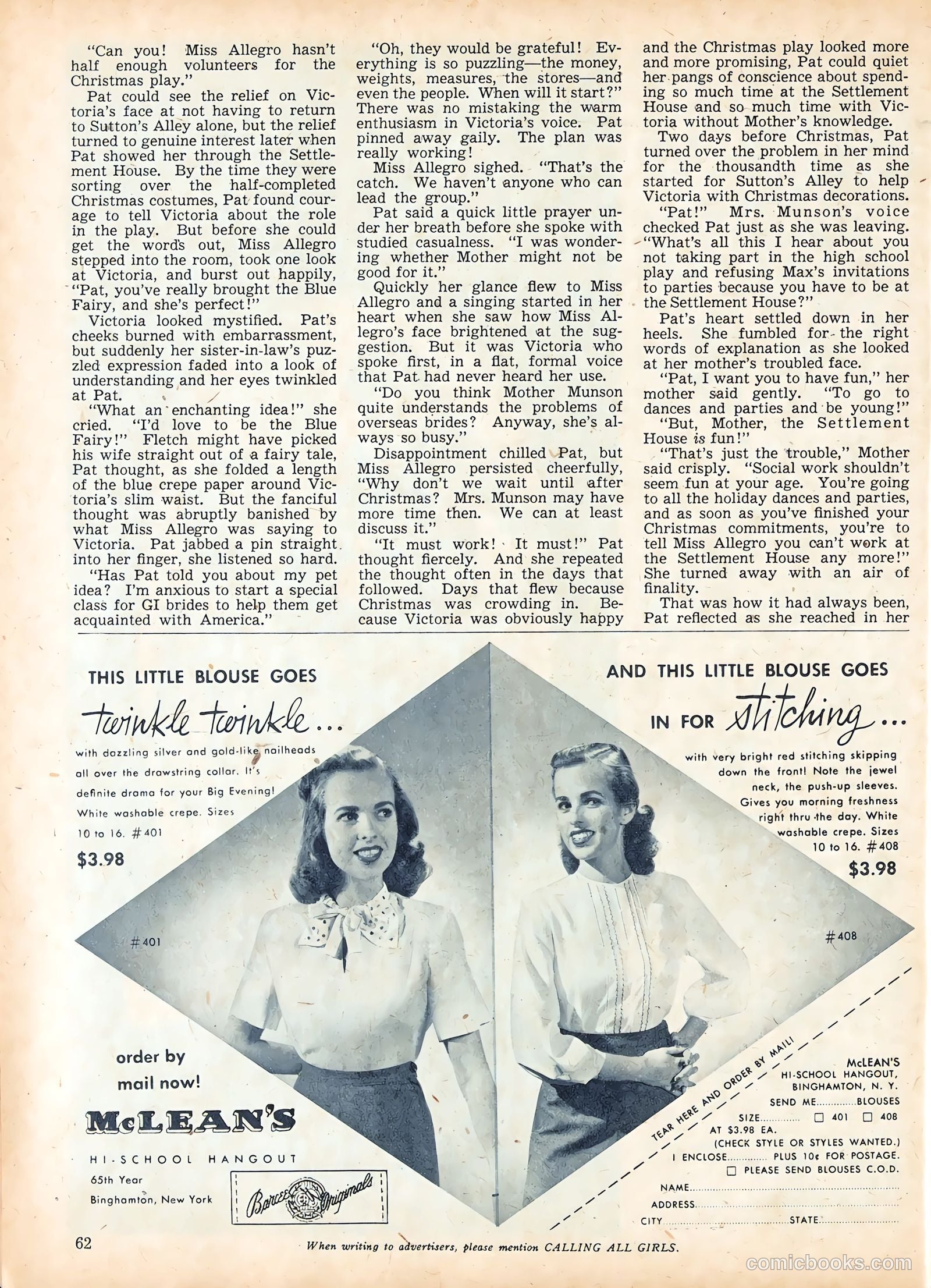 Calling All Girls #56 (1959) — page 55 of 76