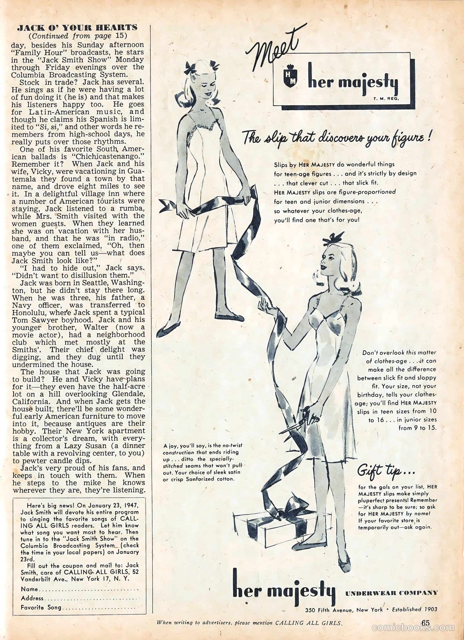 Calling All Girls #56 (1959) — page 58 of 76