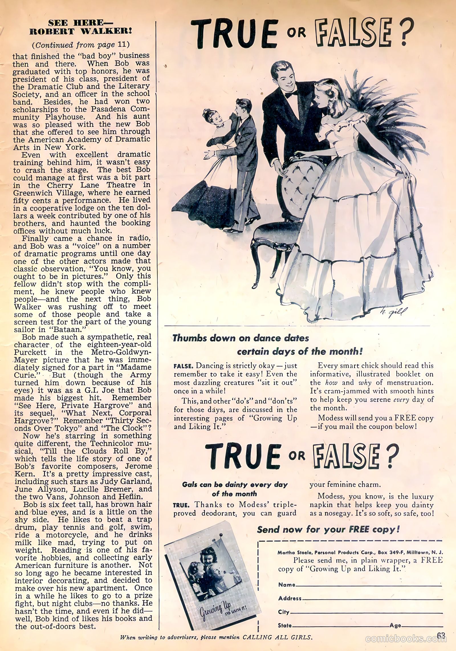 Calling All Girls #57 (1960) — page 63 of 68