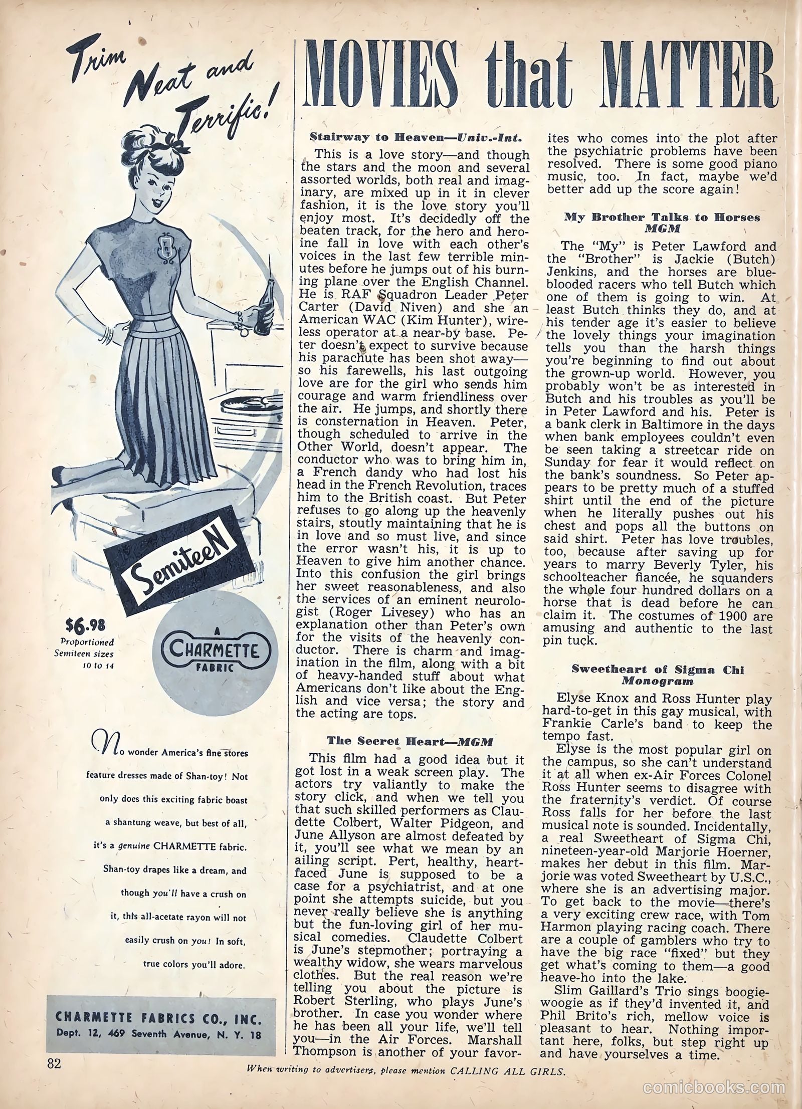 Calling All Girls #59 (1960) — page 87 of 105