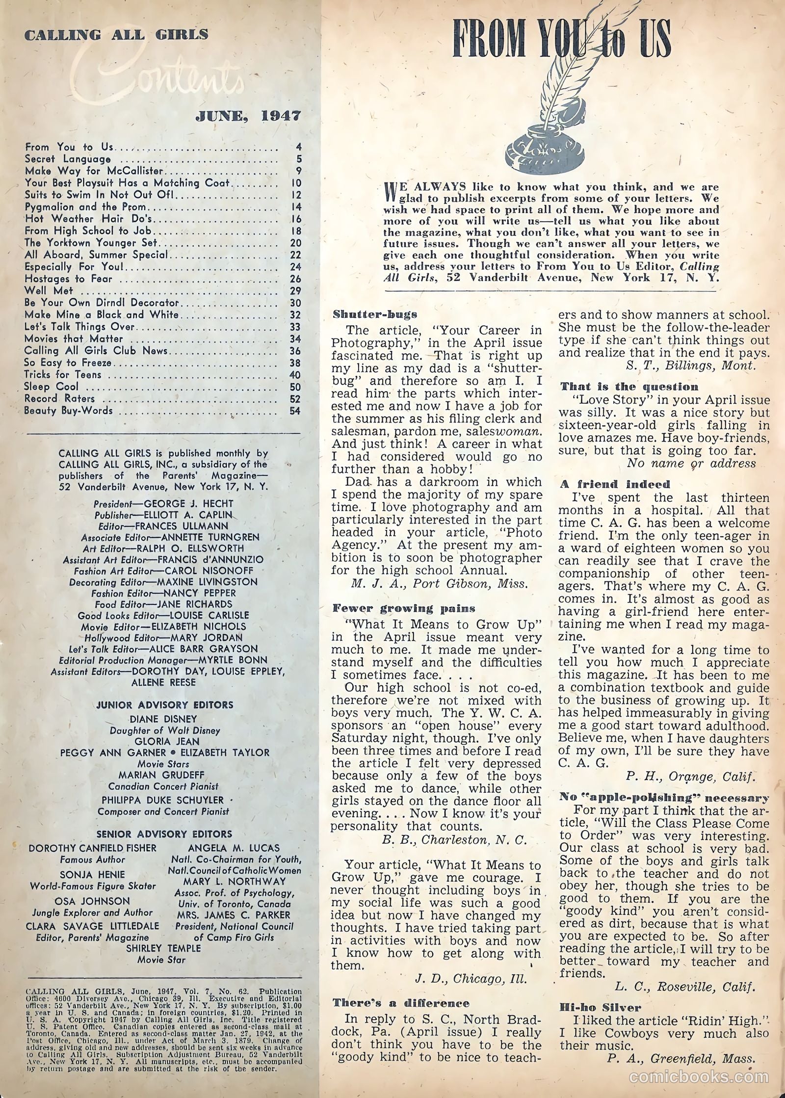 Calling All Girls #62 (1960) — page 4 of 70