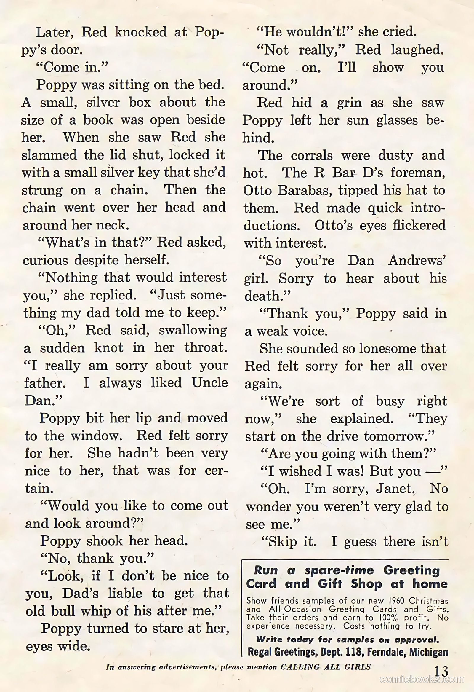 Calling All Girls #64 (1960) — page 13 of 124