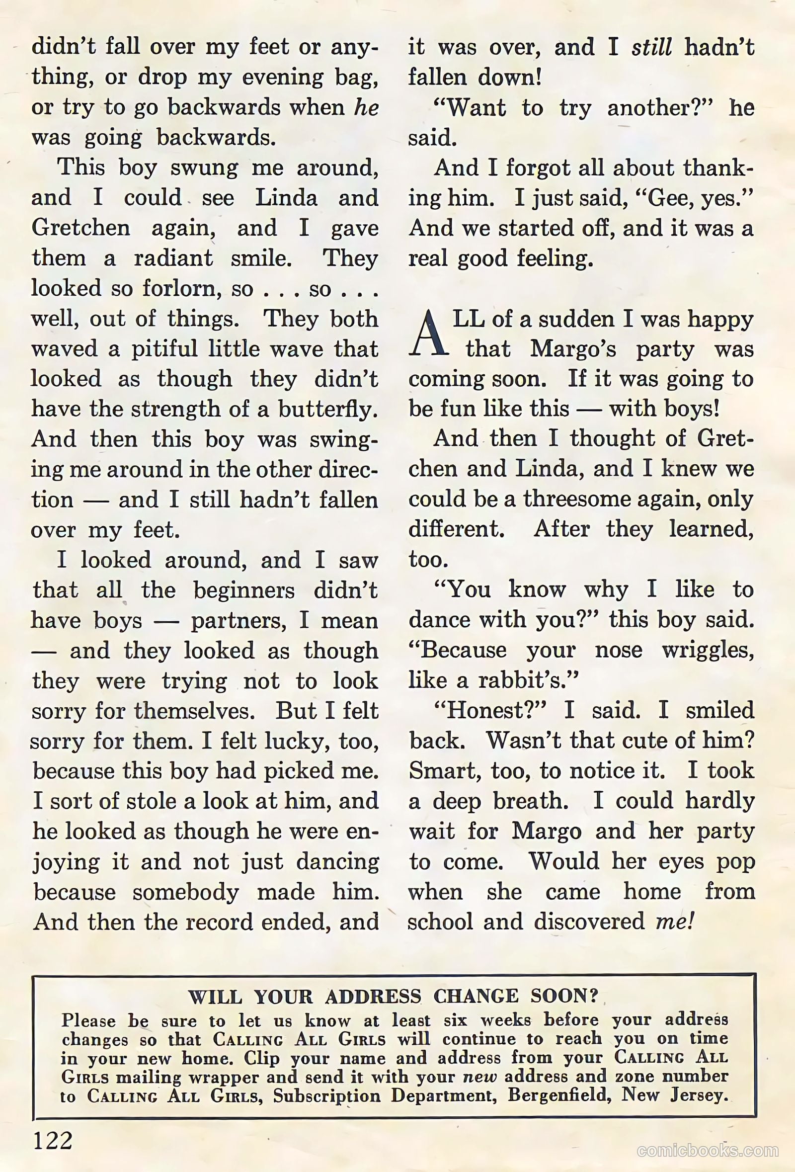 Calling All Girls #64 (1960) — page 122 of 124