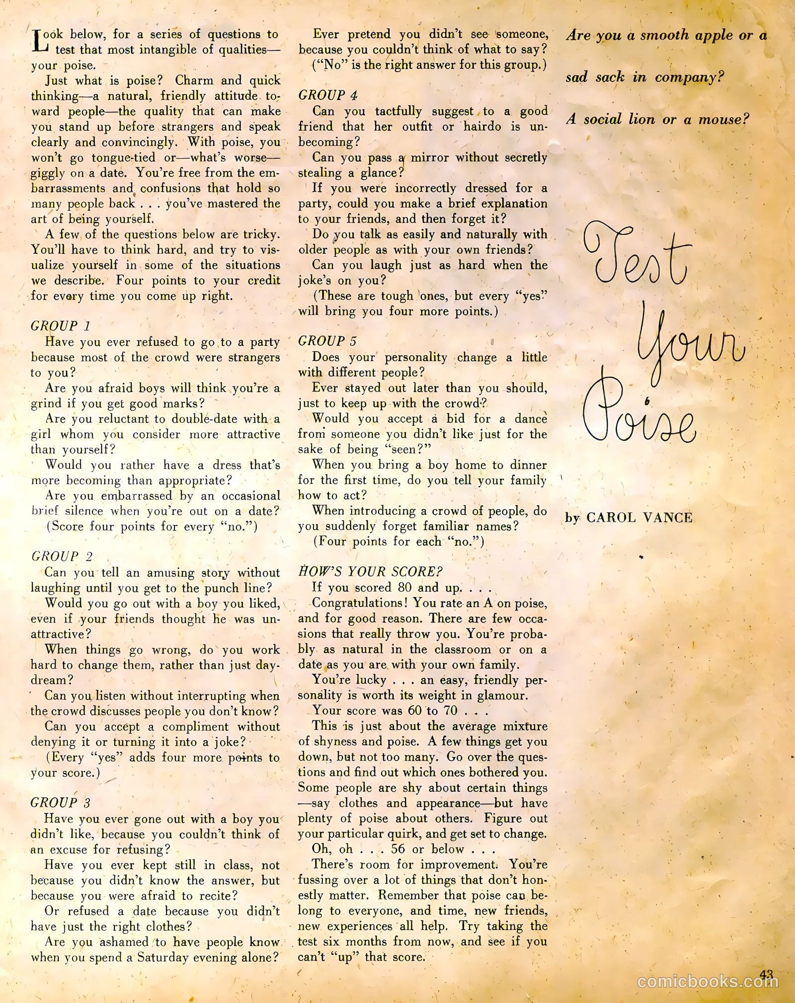Calling All Girls #69 (1961) — page 43 of 70
