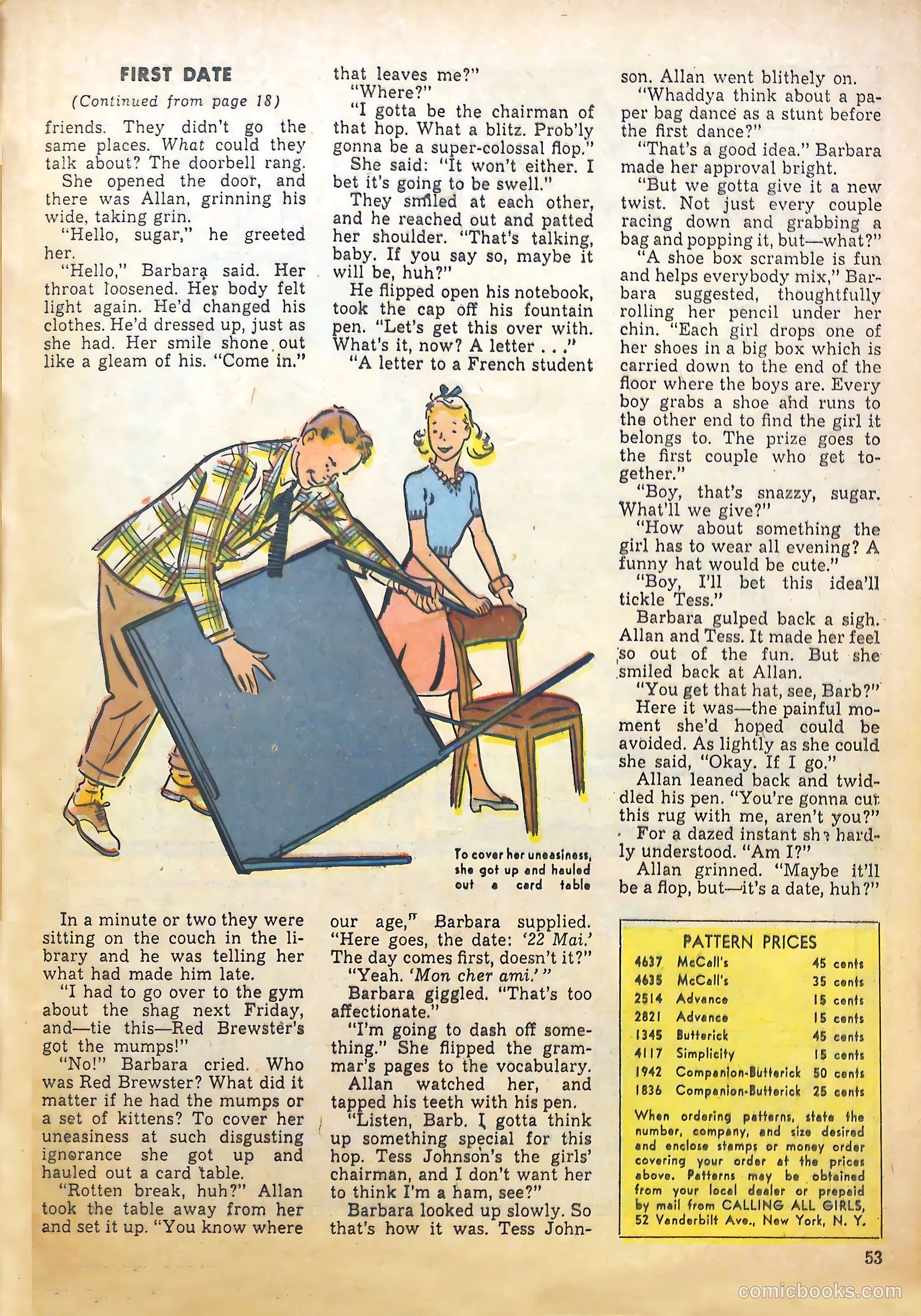 Calling All Girls #7 (1942) — page 53 of 60