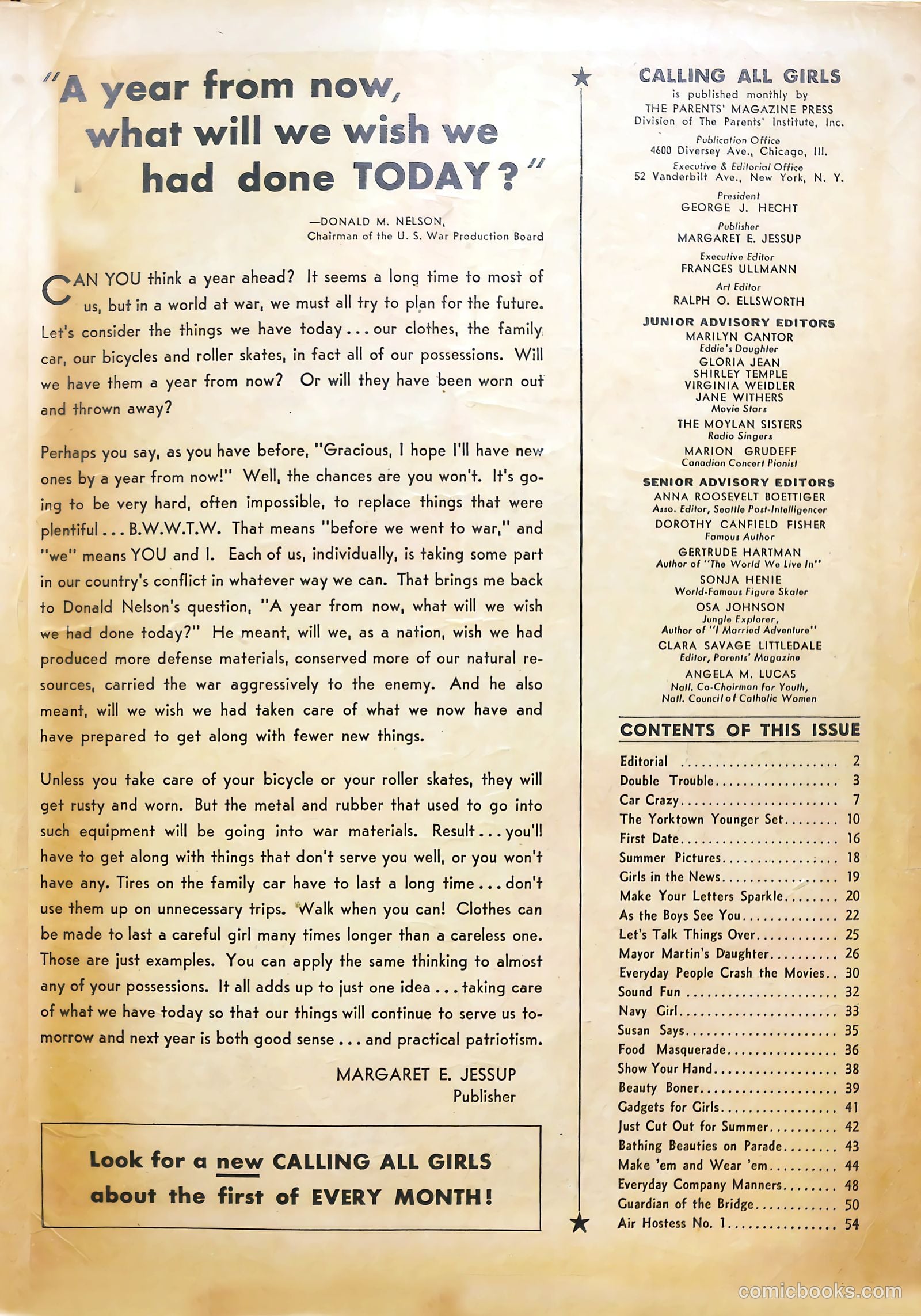 Calling All Girls #7 (1942) — page 59 of 60