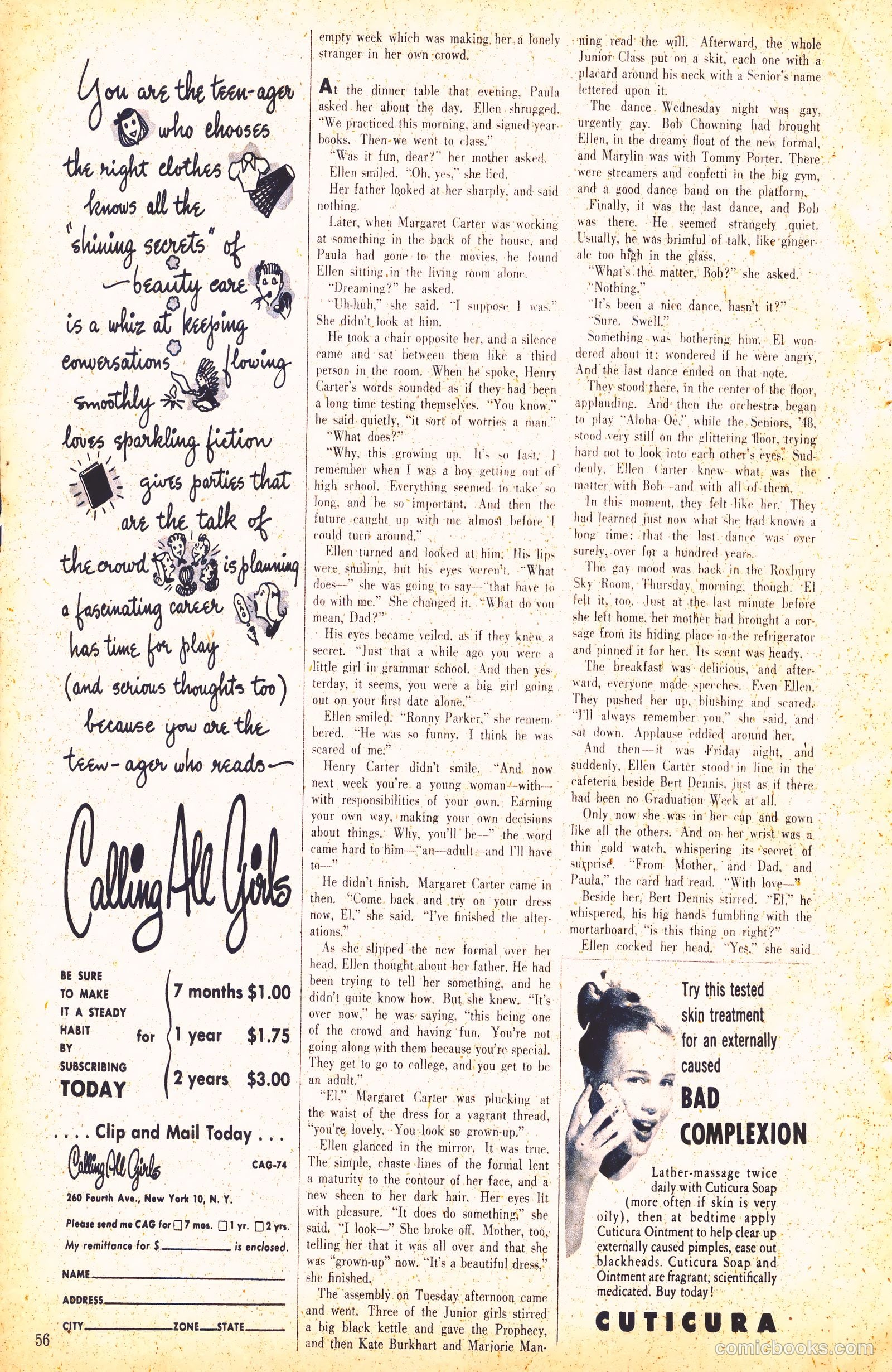 Calling All Girls #74 (1961) — page 56 of 76