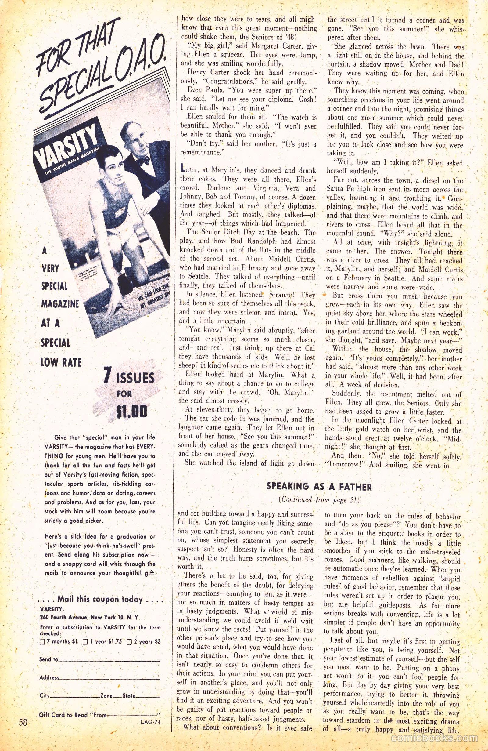 Calling All Girls #74 (1961) — page 58 of 76