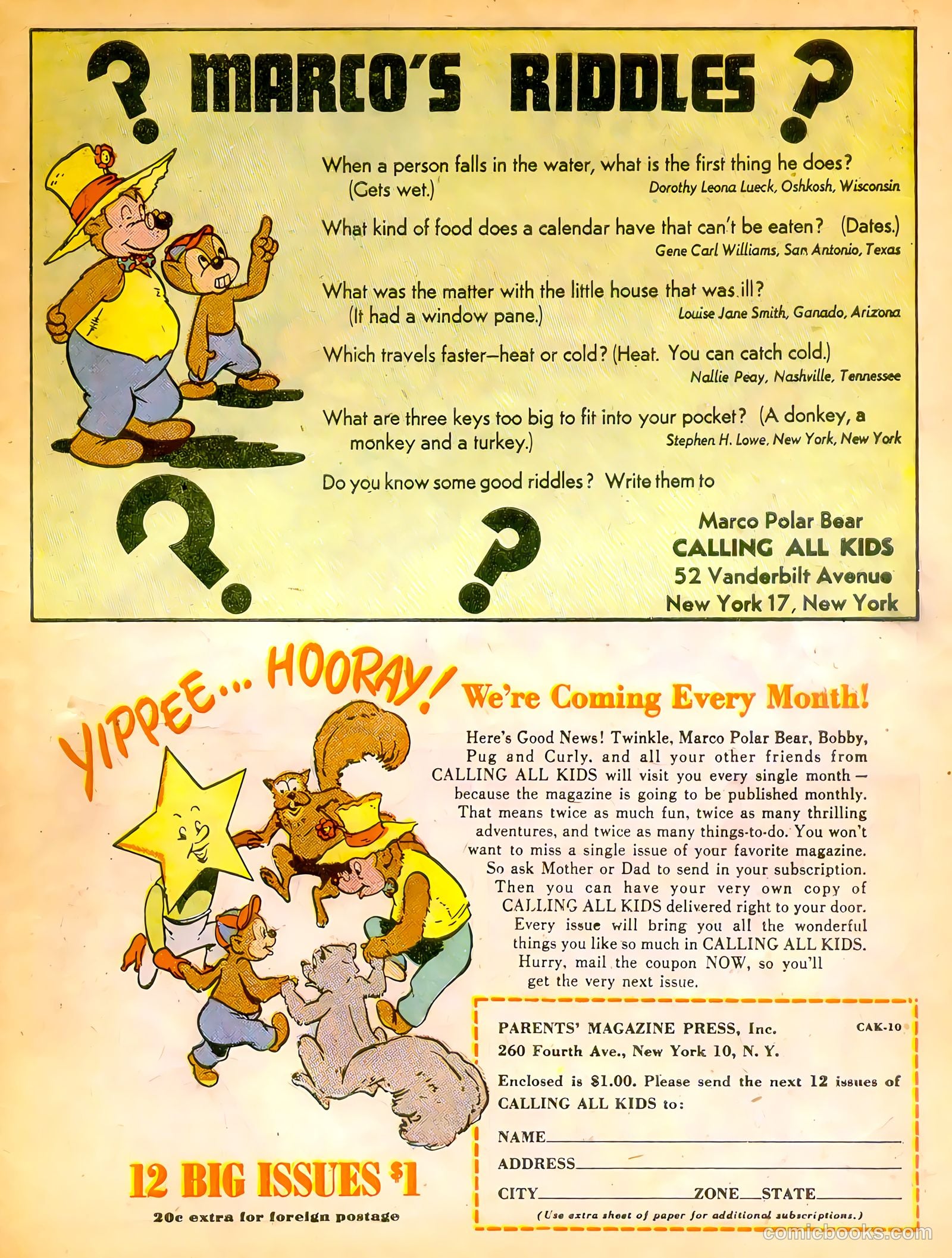 Calling All Kids #10 (1947) — page 27 of 36