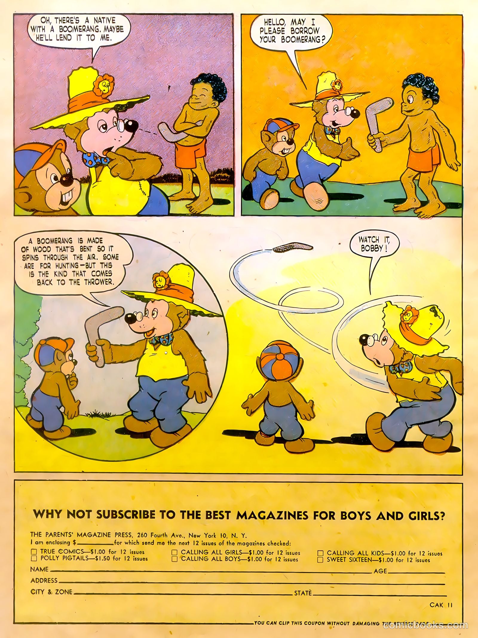 Calling All Kids #11 (1947) — page 16 of 36