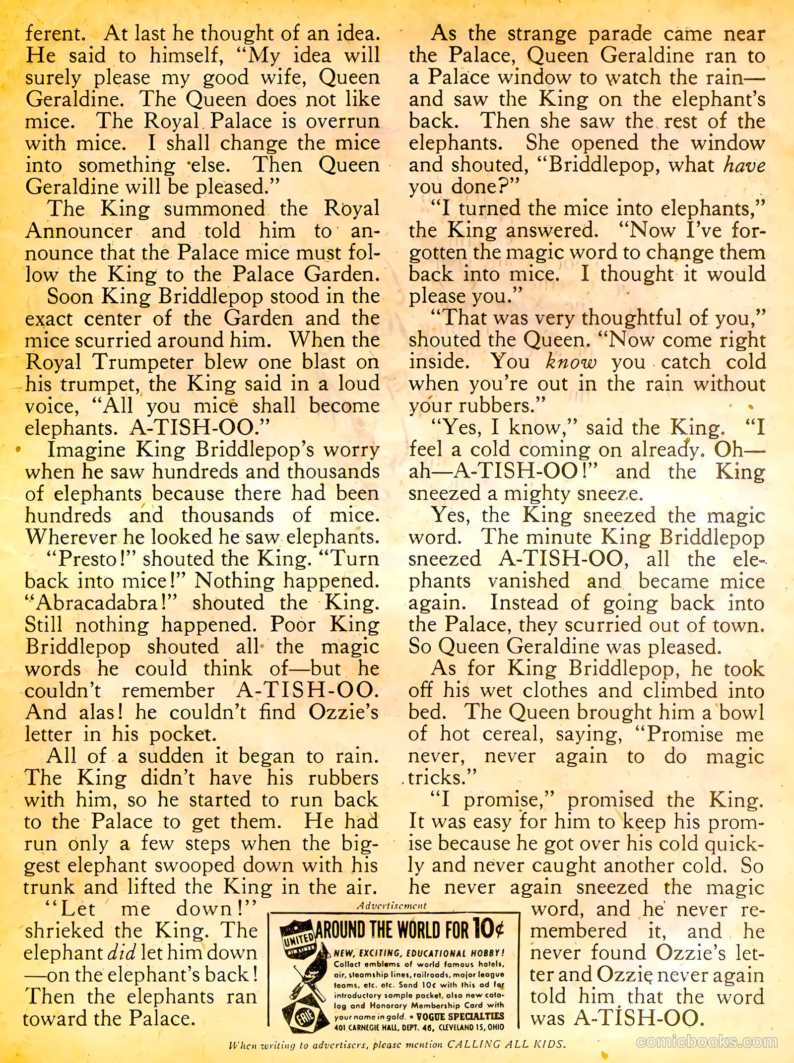 Calling All Kids #12 (1947) — page 21 of 36