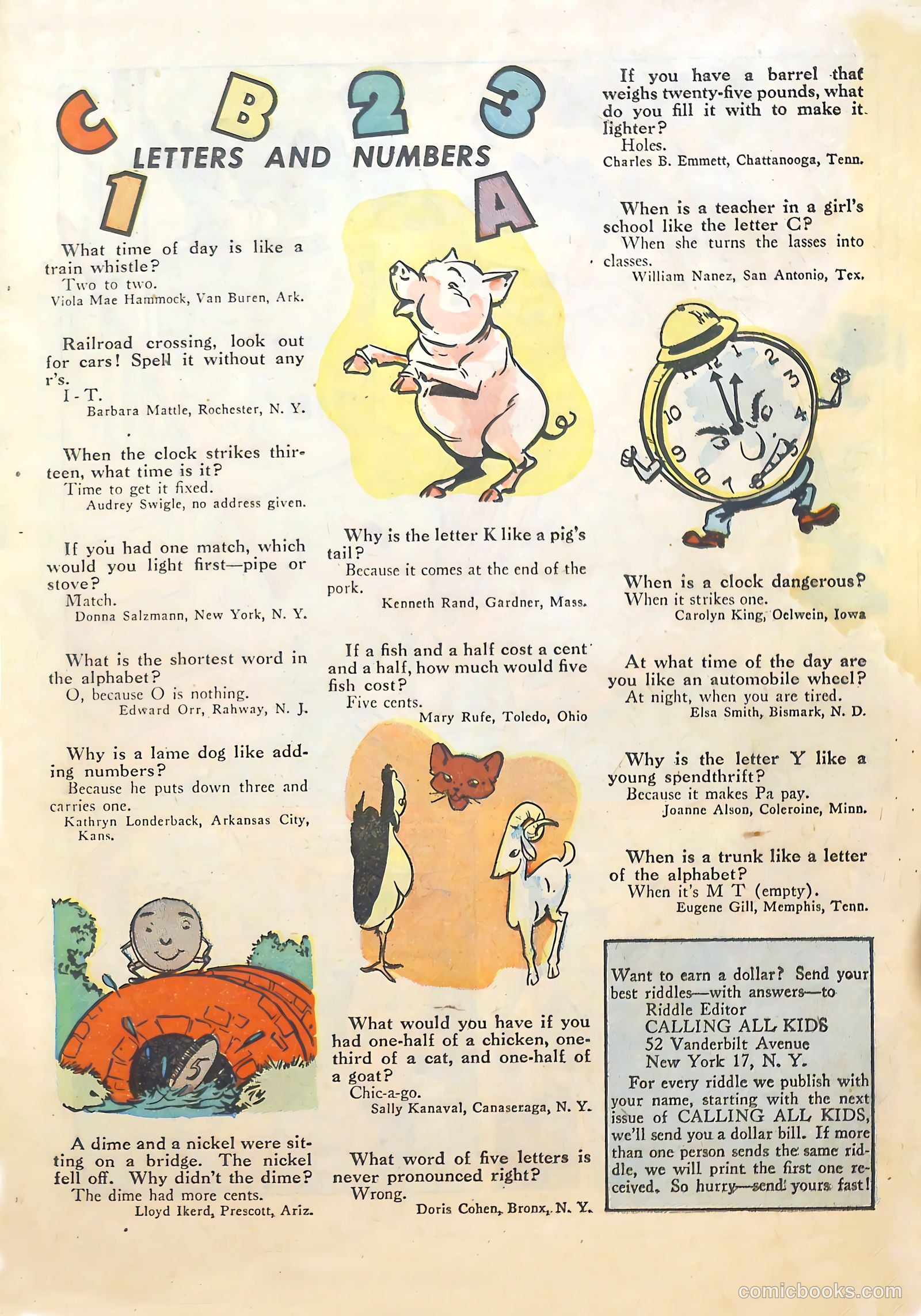 Calling All Kids #14 (1947) — page 21 of 36