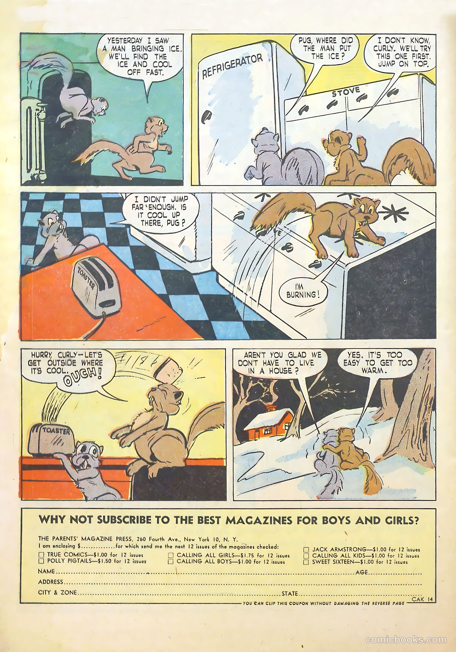 Calling All Kids #14 (1947) — page 34 of 36