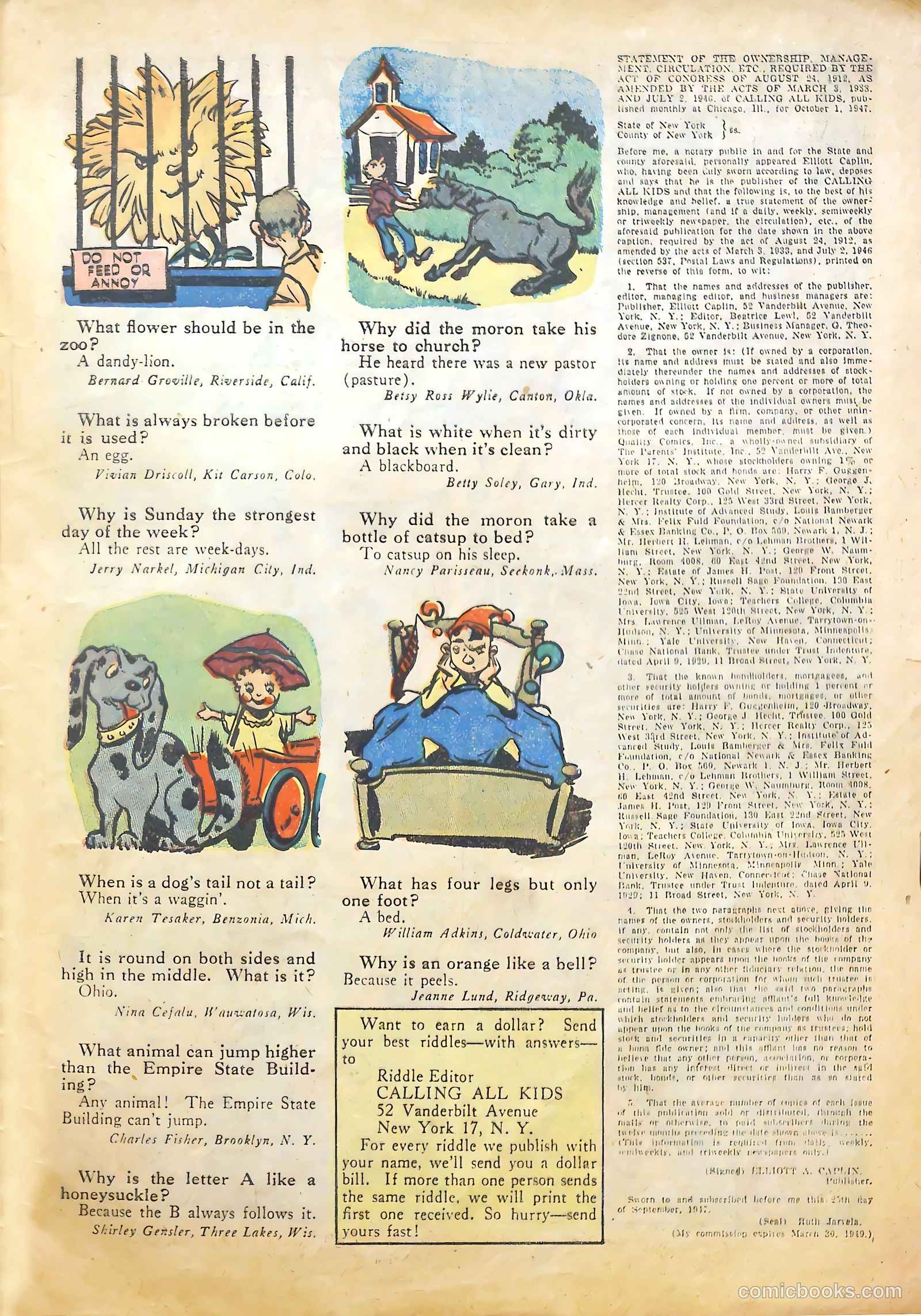 Calling All Kids #15 (1947) — page 31 of 36