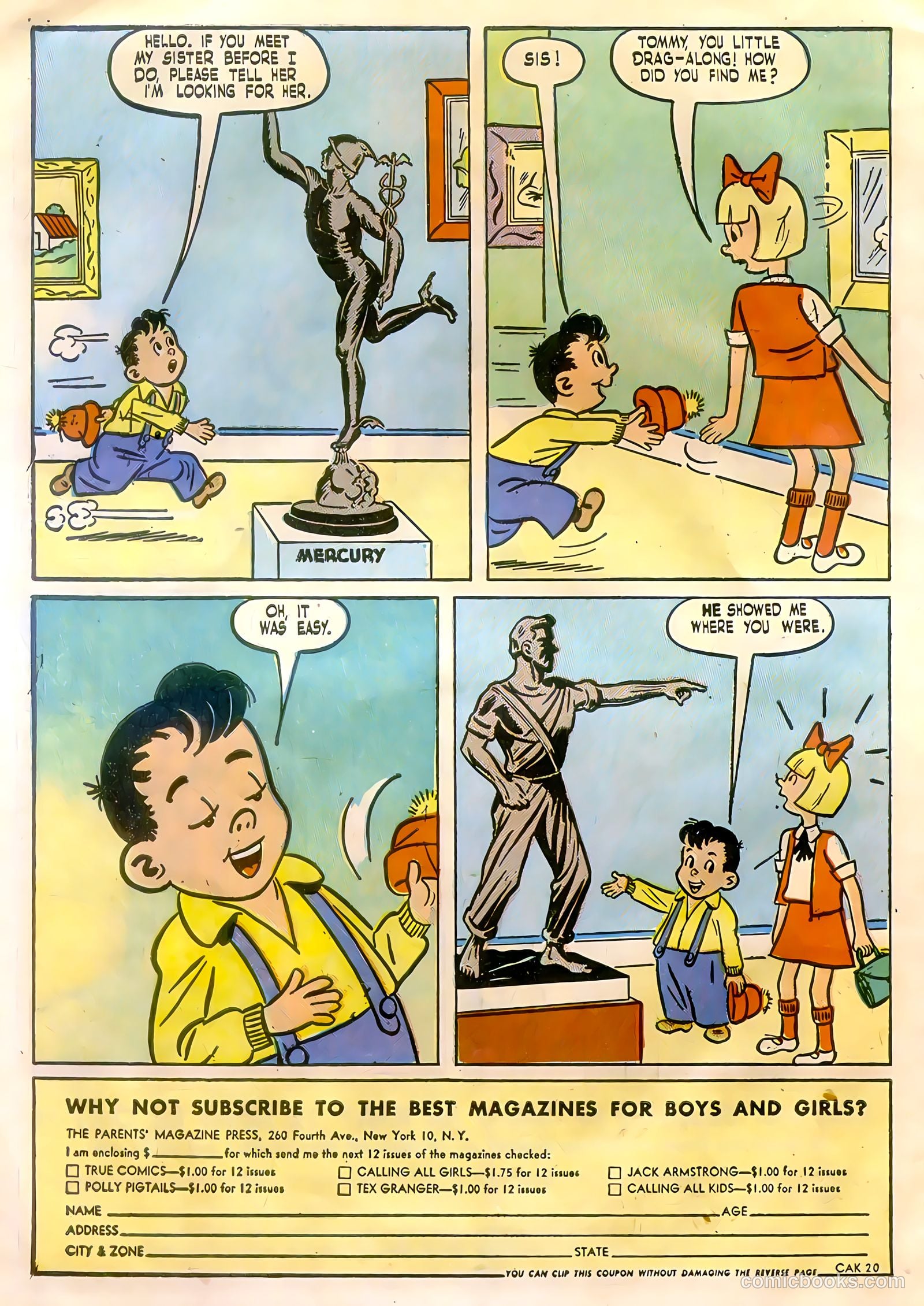 Calling All Kids #20 (1948) — page 32 of 36