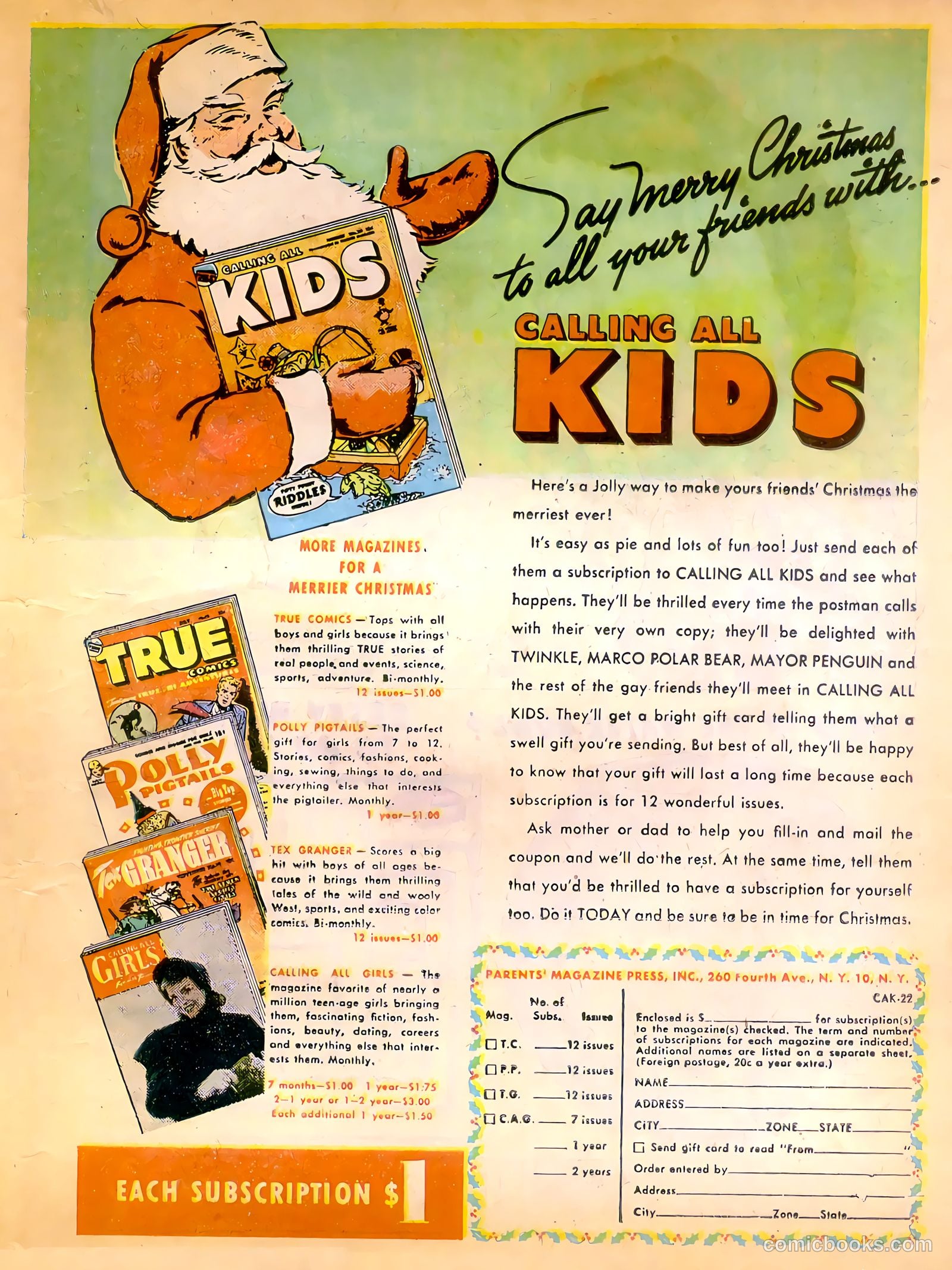 Calling All Kids #22 (1948) — page 13 of 36