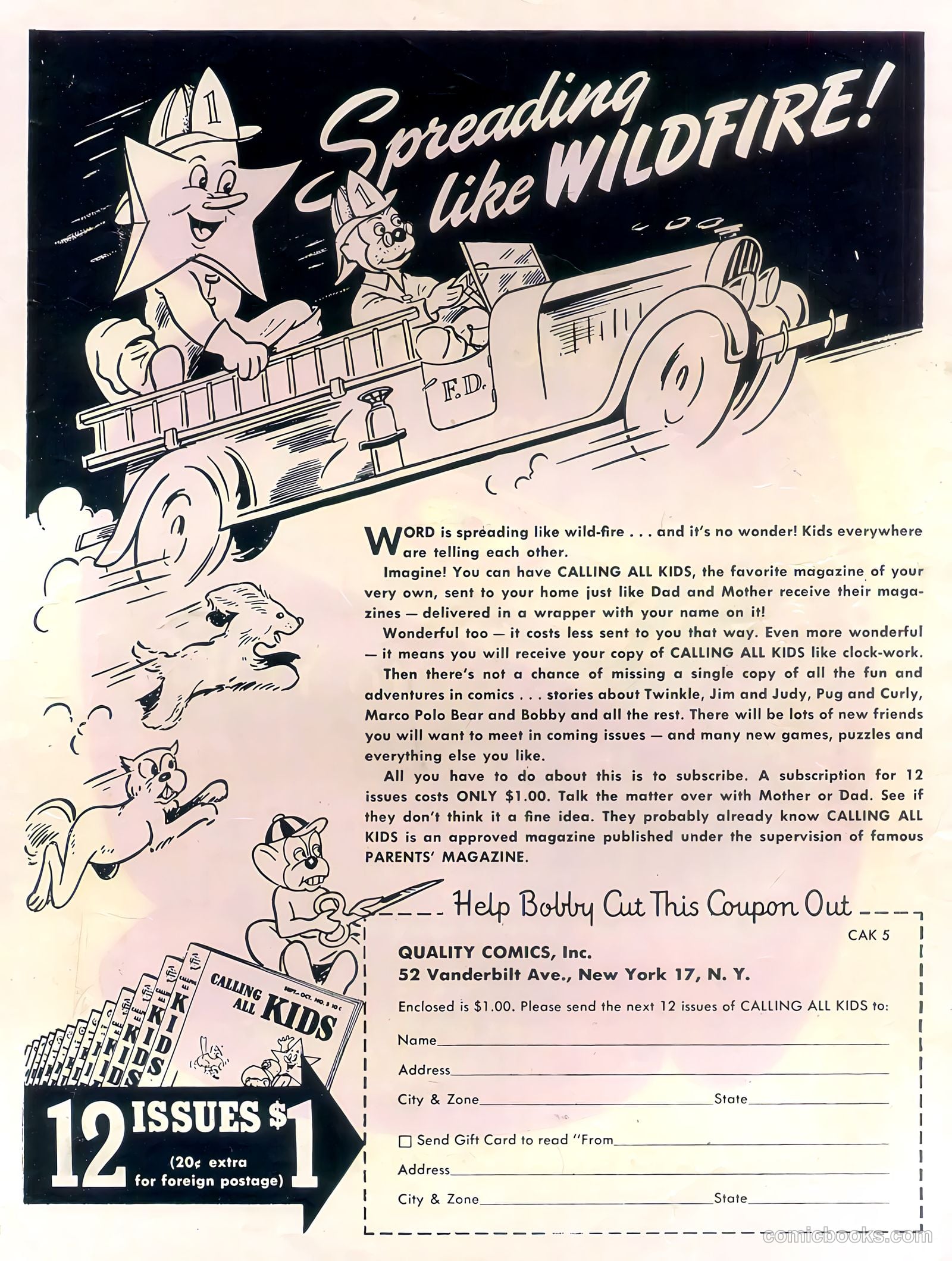 Calling All Kids #5 (1946) — page 51 of 52