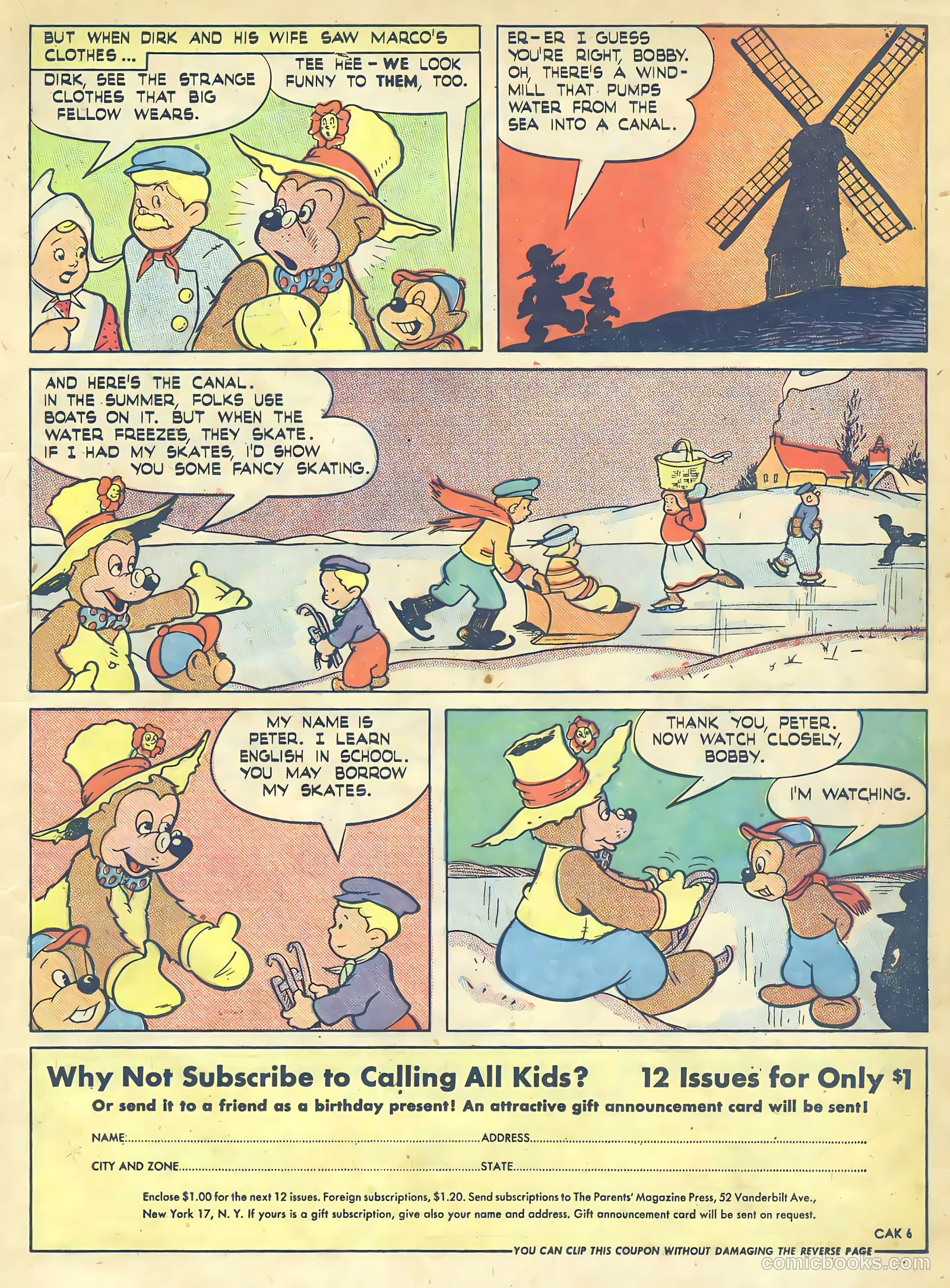 Calling All Kids #6 (1946) — page 21 of 52