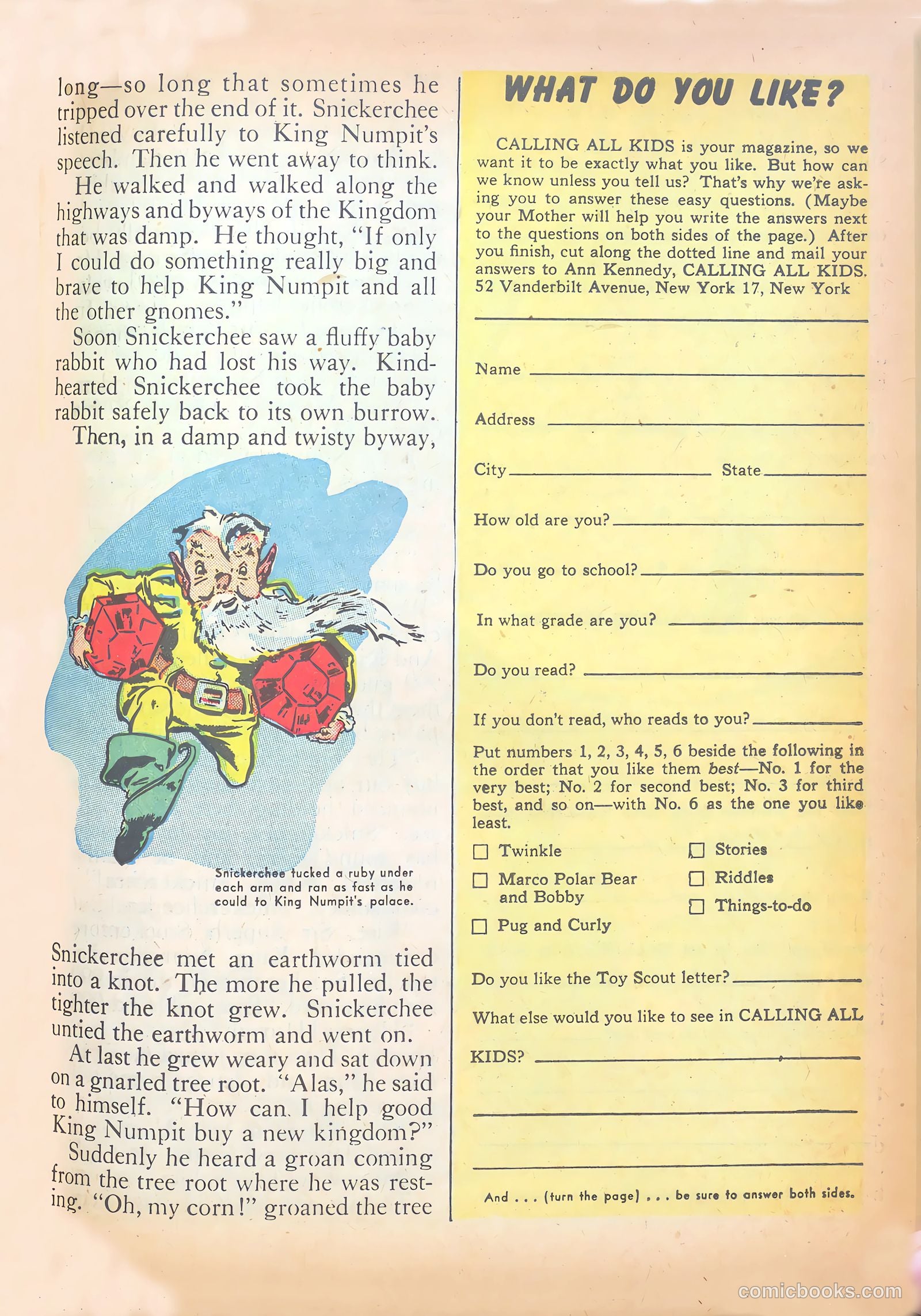 Calling All Kids #9 (1947) — page 23 of 51
