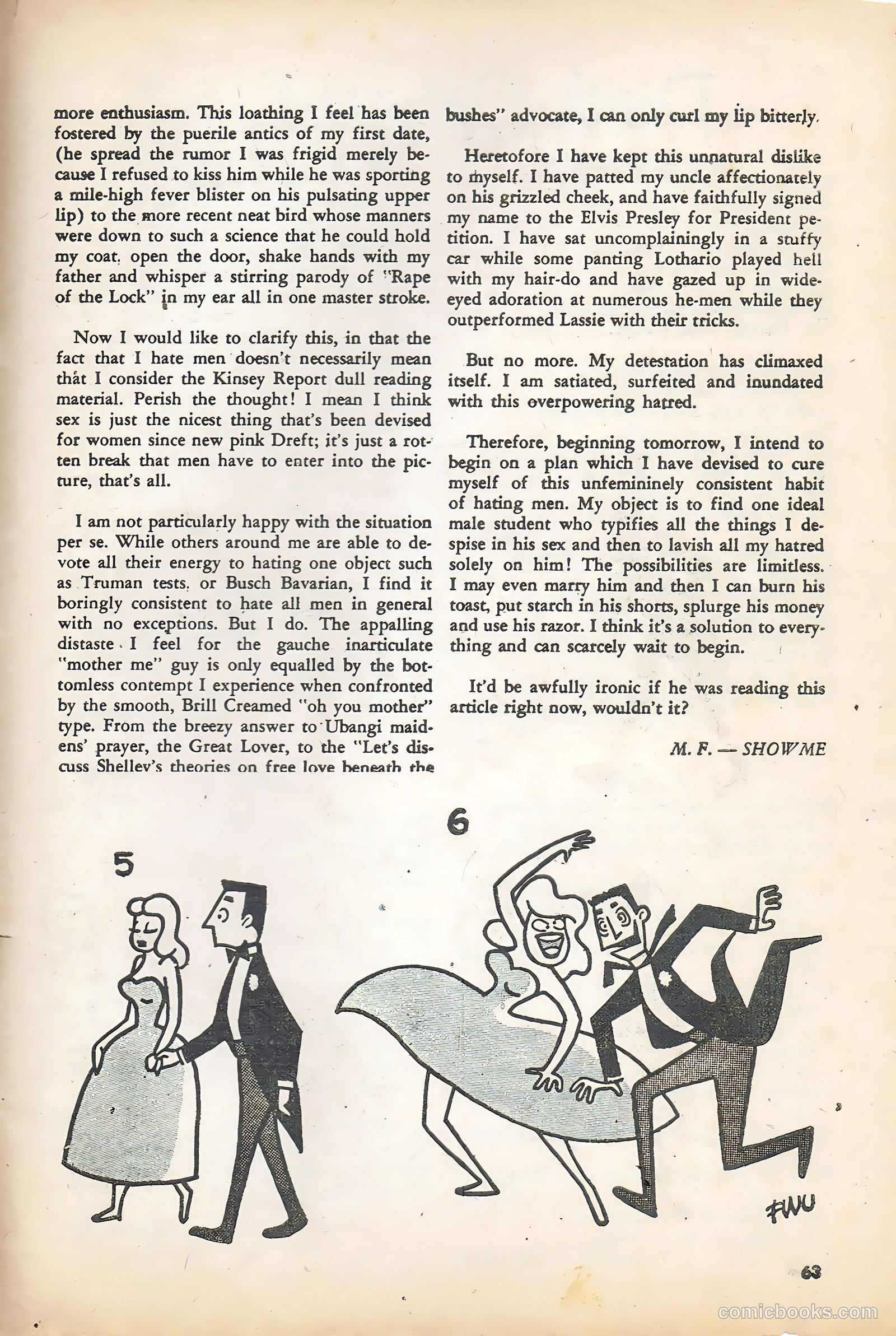Campus Humor #1 (1957) — page 59 of 62