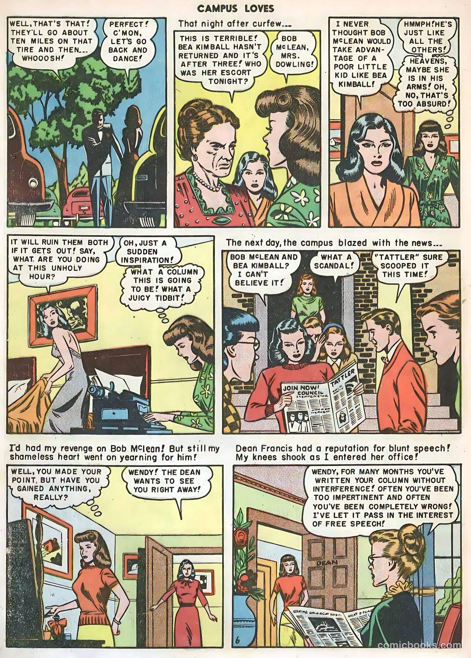 Campus Loves #4 (1950) — page 8 of 36