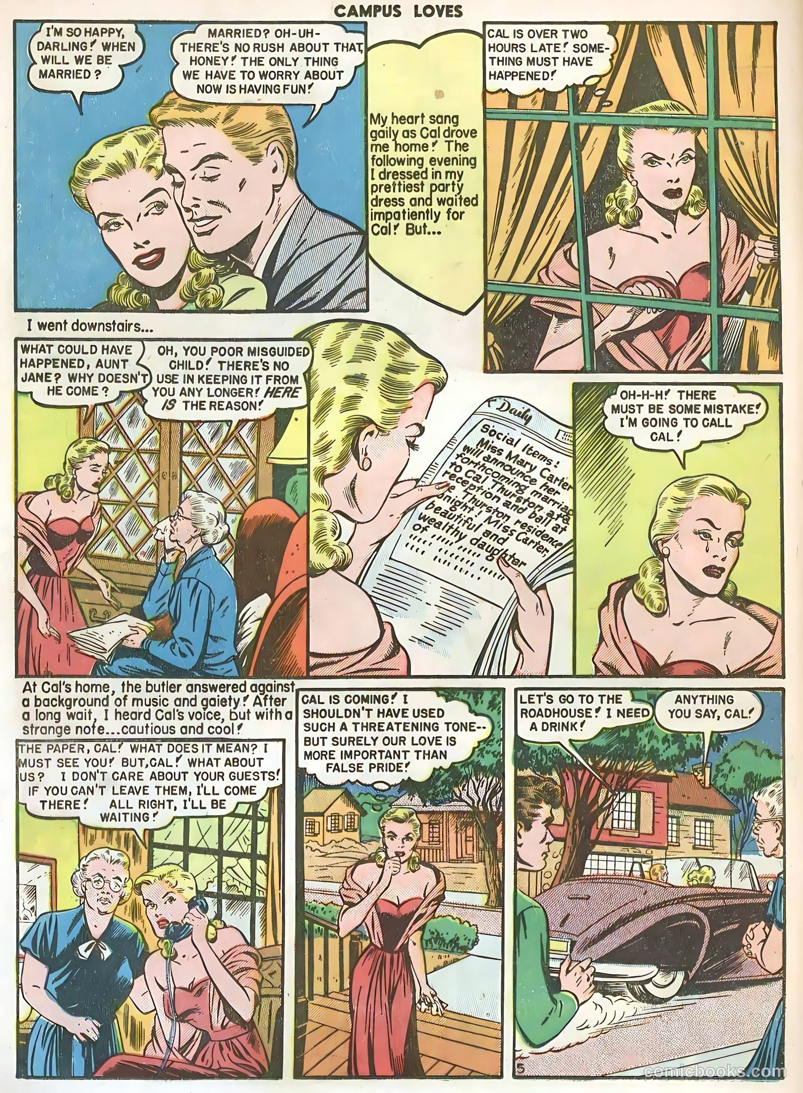 Campus Loves #4 (1950) — page 16 of 36
