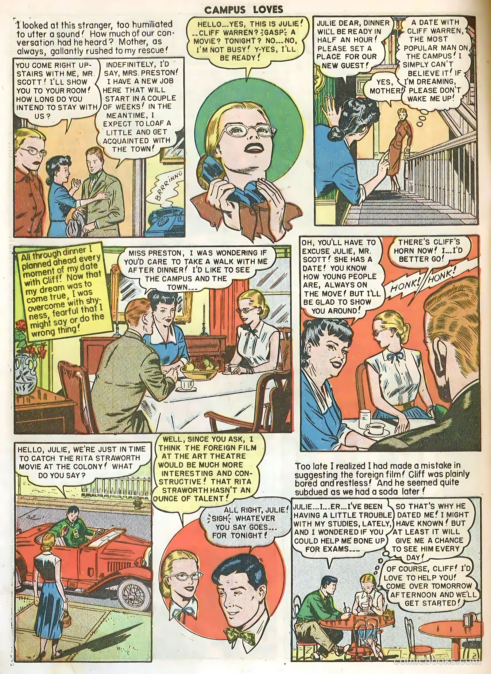 Campus Loves #4 (1950) — page 28 of 36
