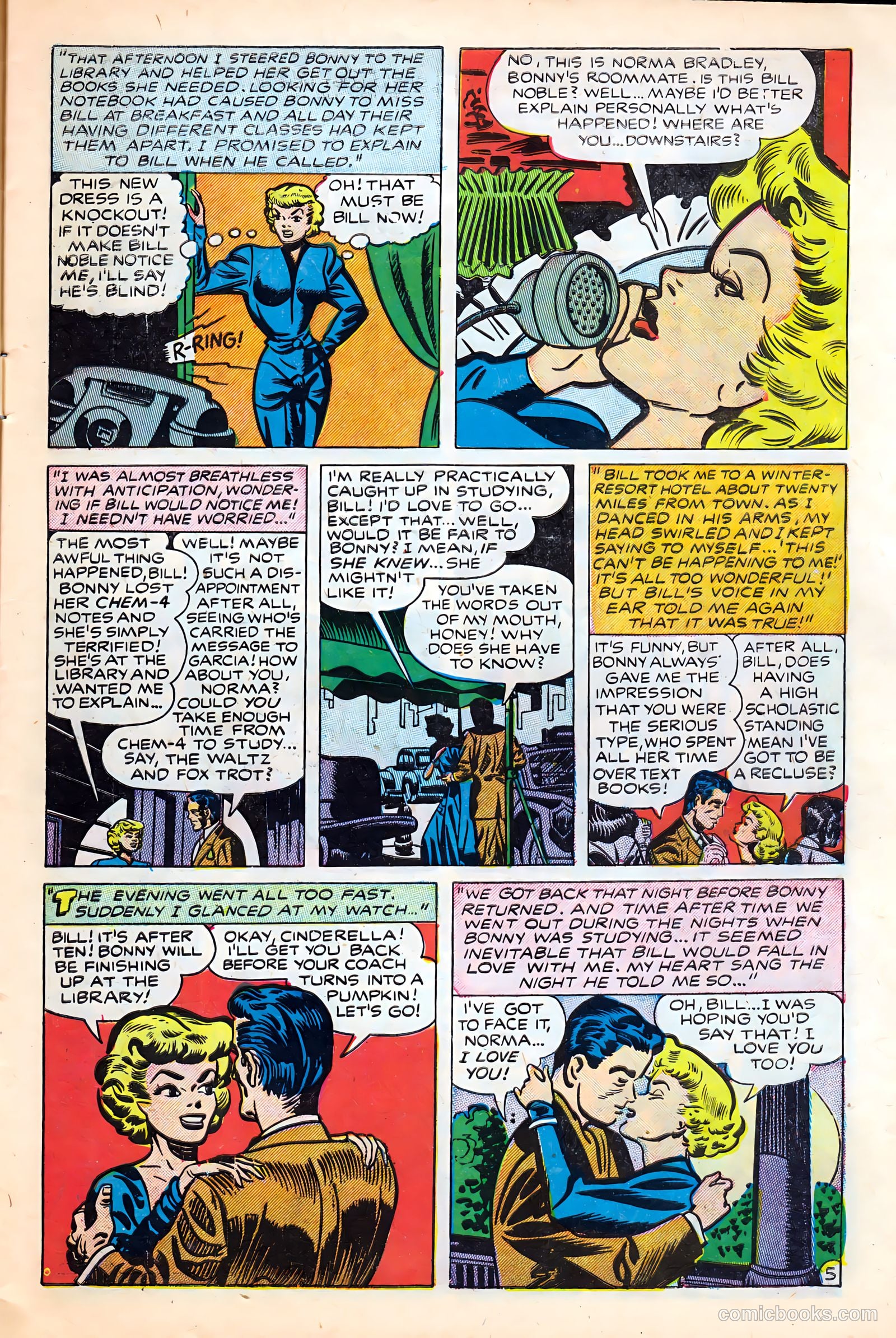 Campus Romance #1 (1949) — page 7 of 36