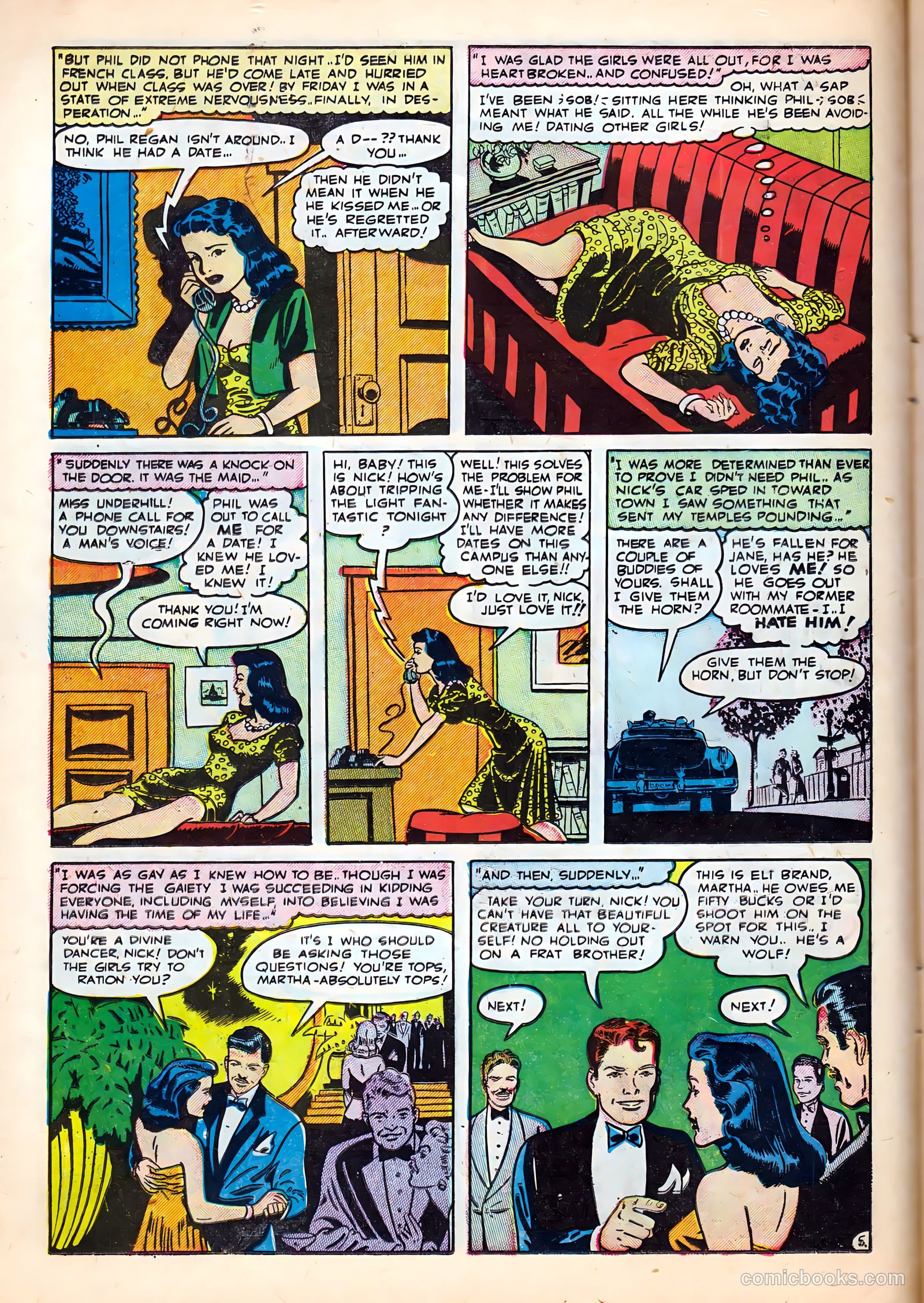 Campus Romances #1 (1949) — page 14 of 36