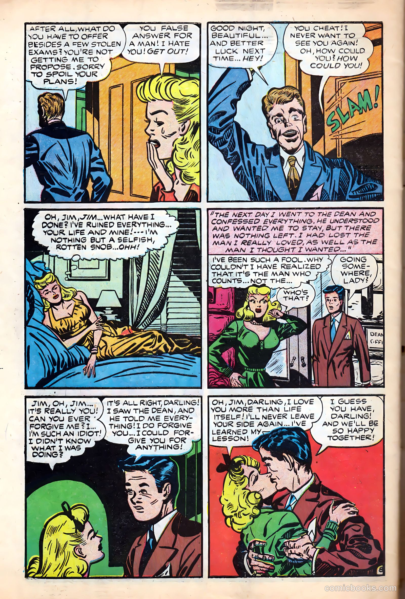 Campus Romances #1 (1949) — page 34 of 36