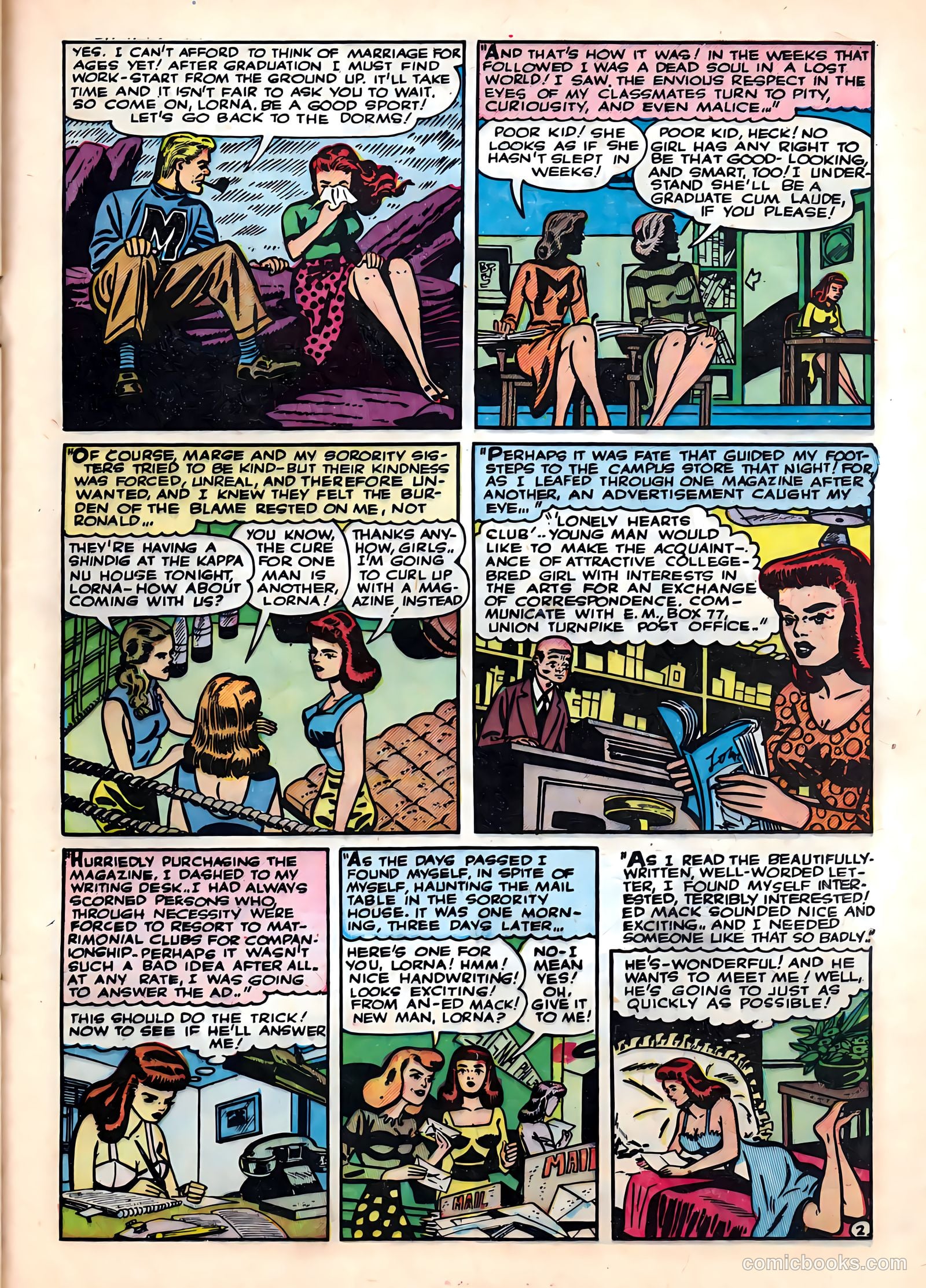 Campus Romances #2 (1949) — page 21 of 36