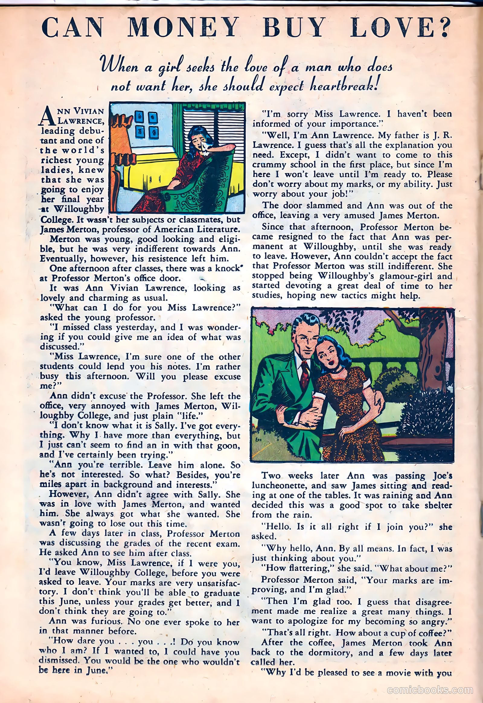 Campus Romances #3 (1950) — page 18 of 36