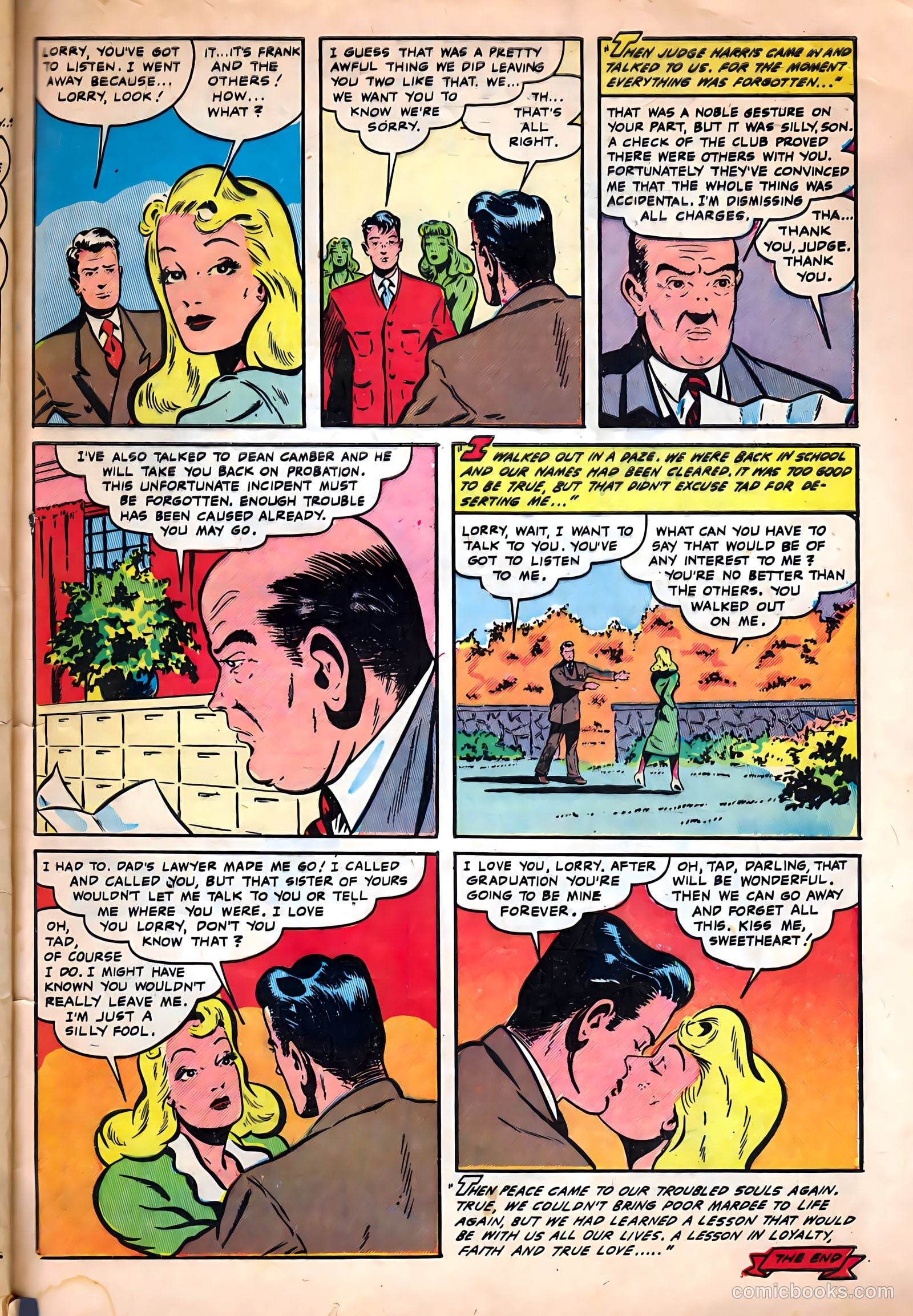 Campus Romances #3 (1950) — page 33 of 36