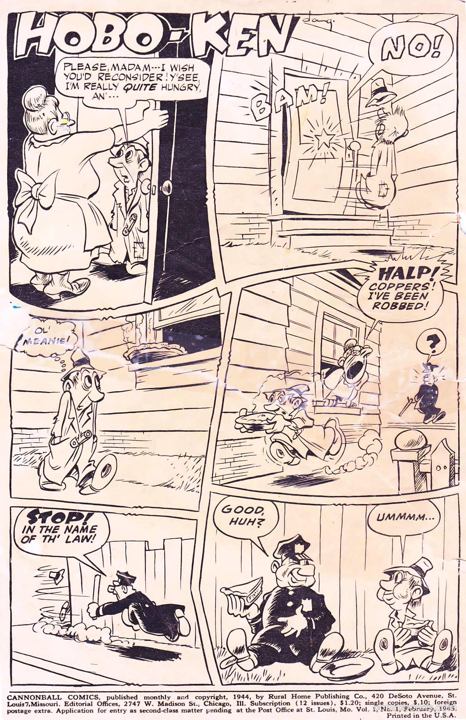 Cannonball Comics #1 (1945) — page 2 of 53