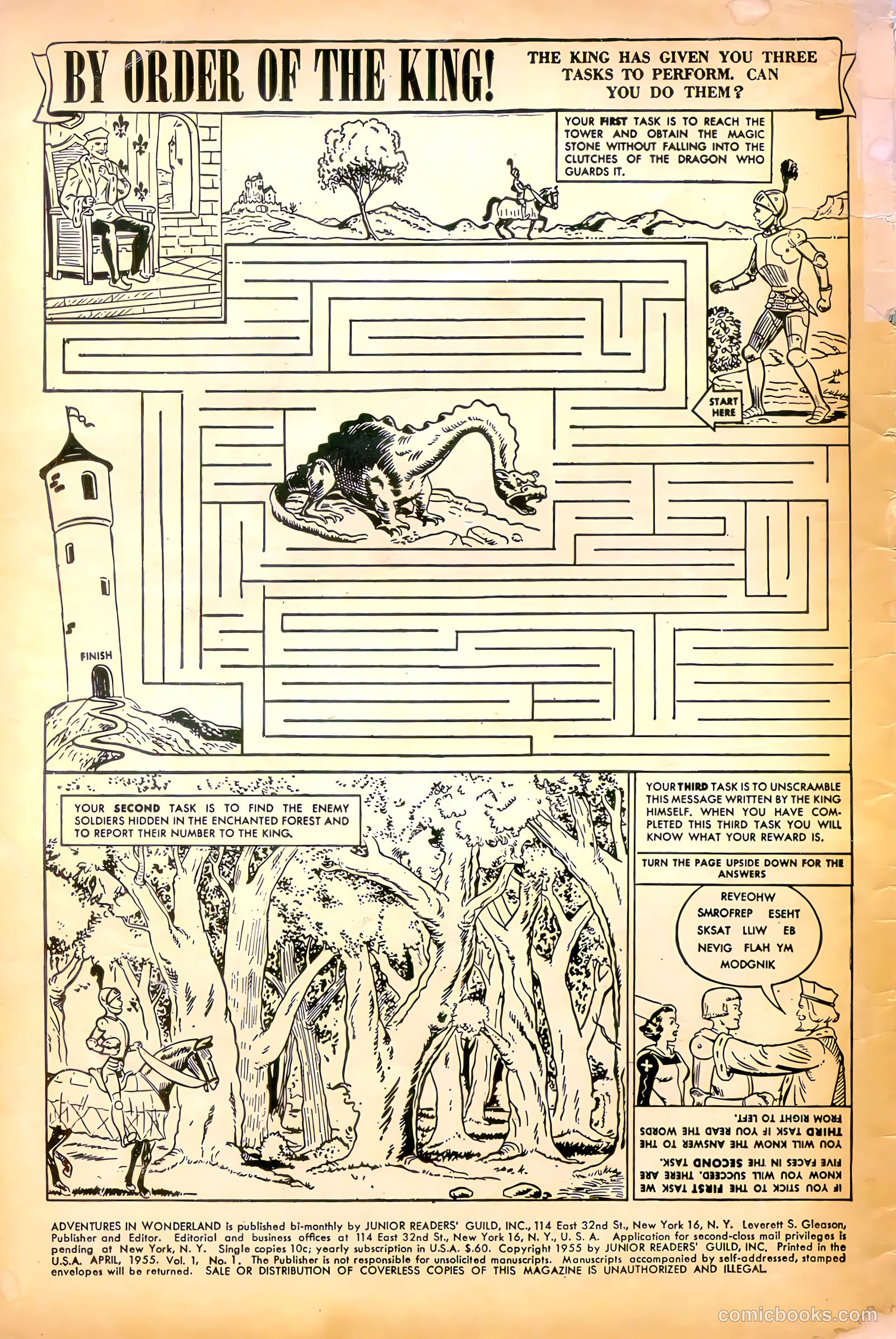 Adventures in Wonderland #1 (1955) — page 2 of 36