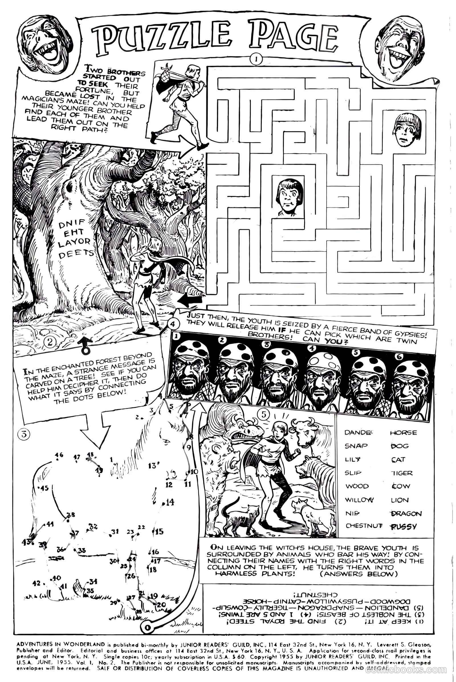 Adventures in Wonderland #2 (1955) — page 2 of 36