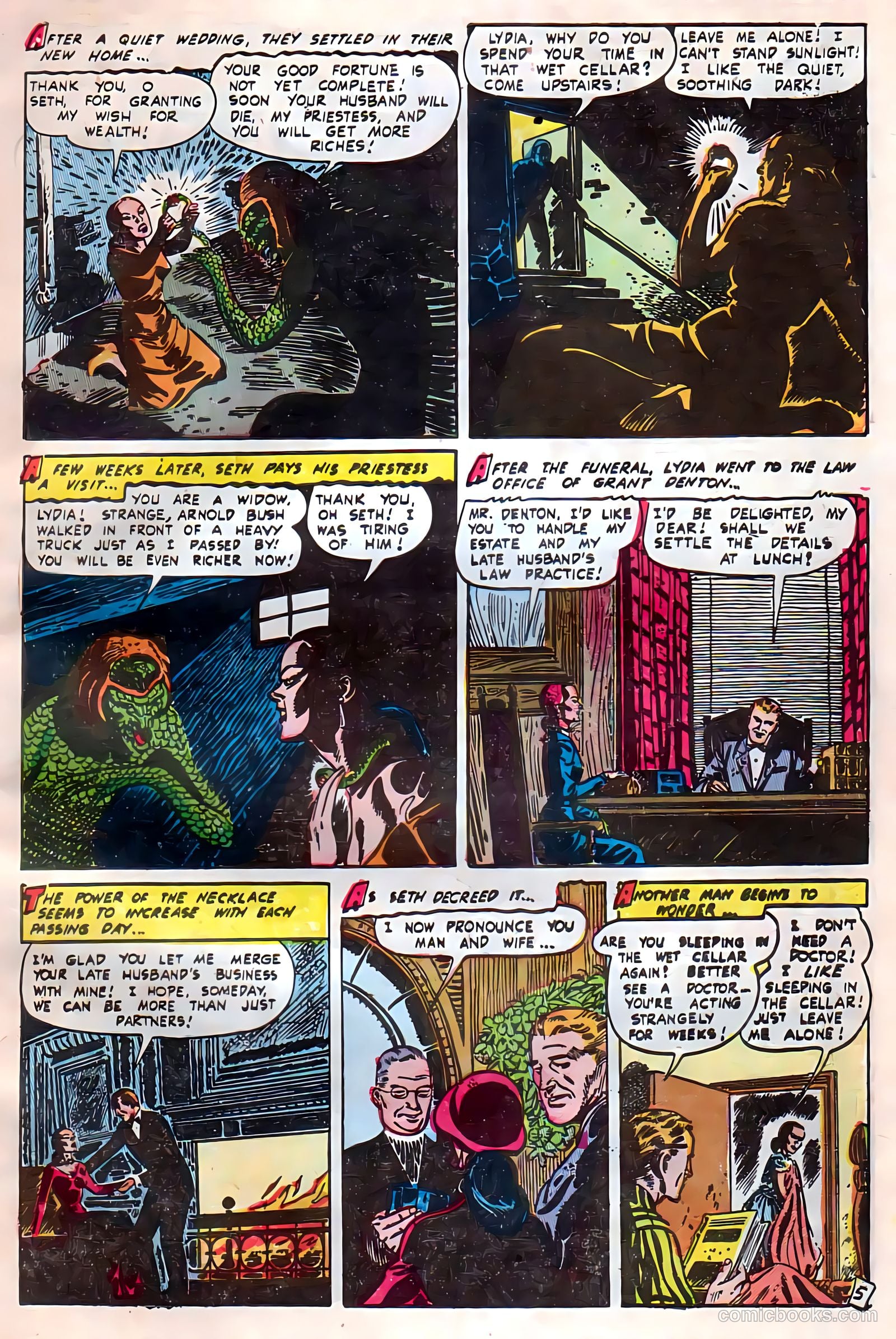 Adventures into Darkness #12 (1953) — page 7 of 36