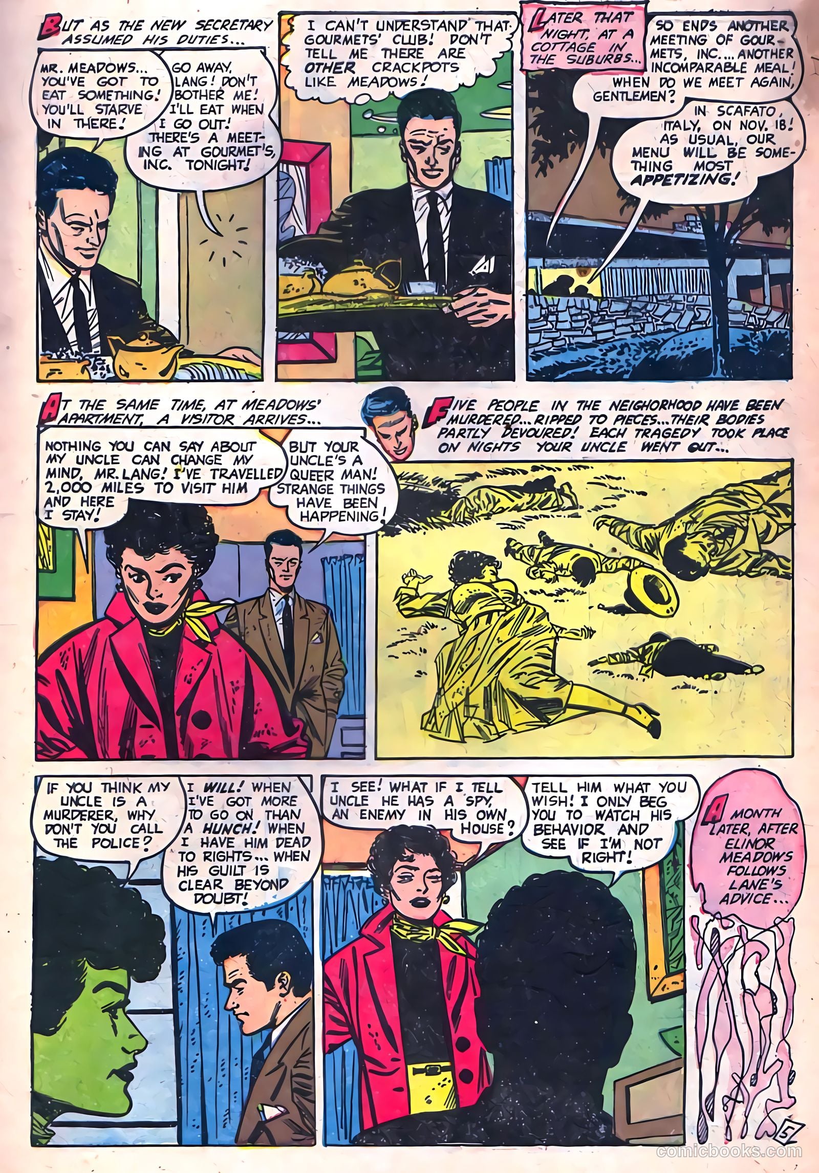Adventures into Darkness #13 (1954) — page 7 of 36