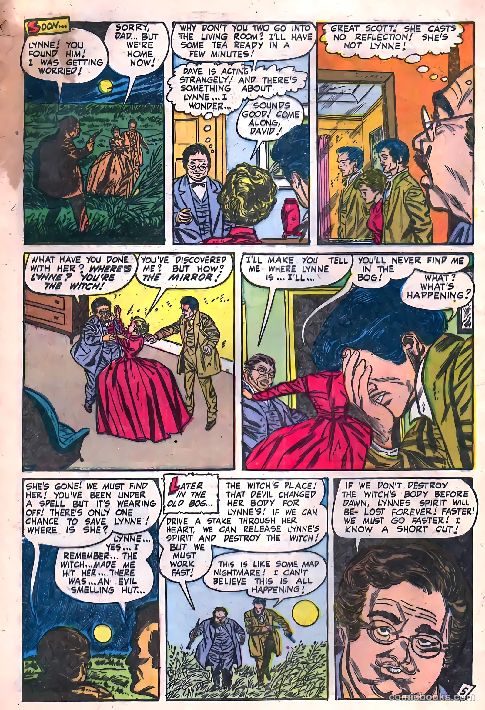 Adventures into Darkness #13 (1954) — page 32 of 36