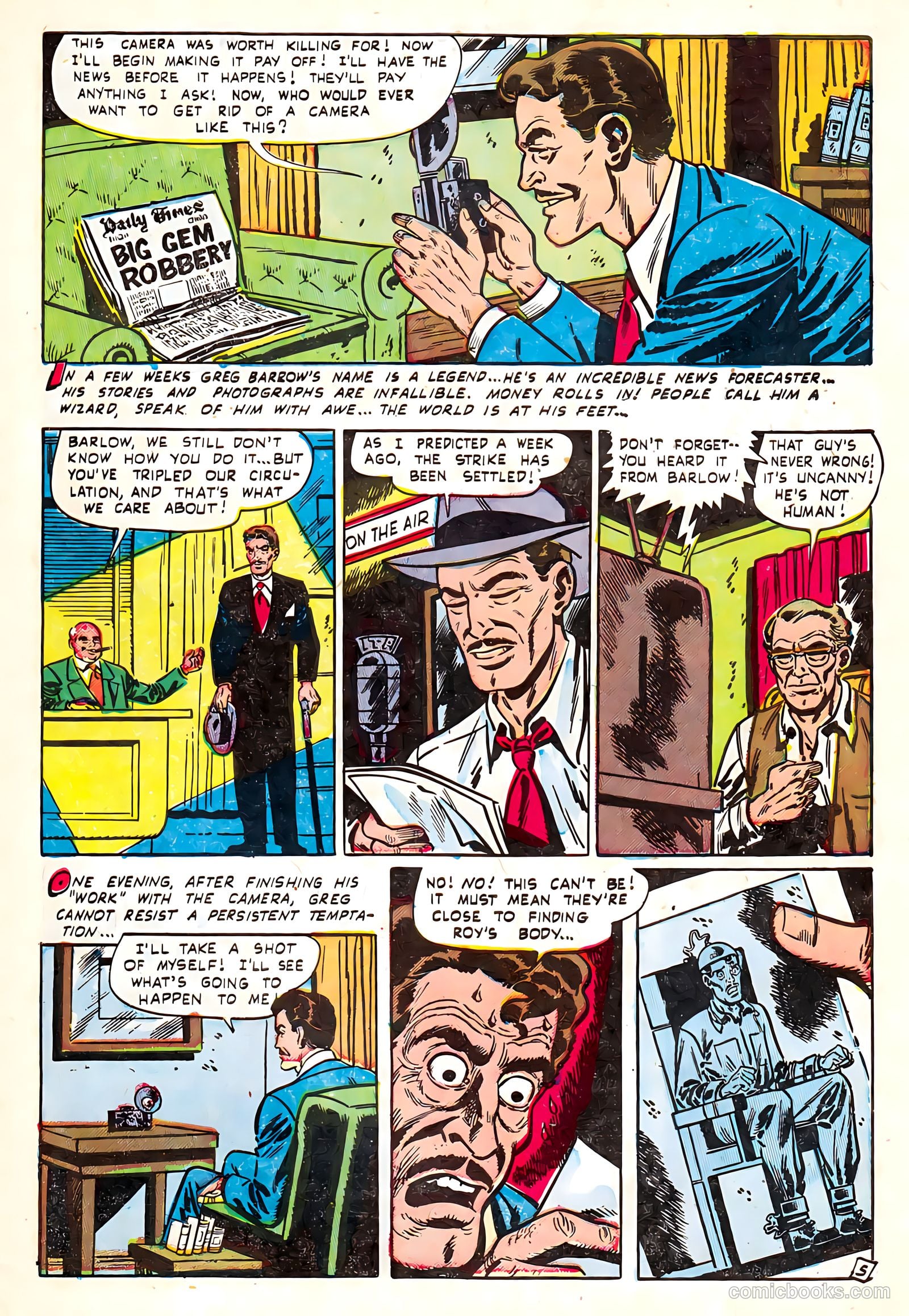 Adventures into Darkness #8 (1953) — page 7 of 36